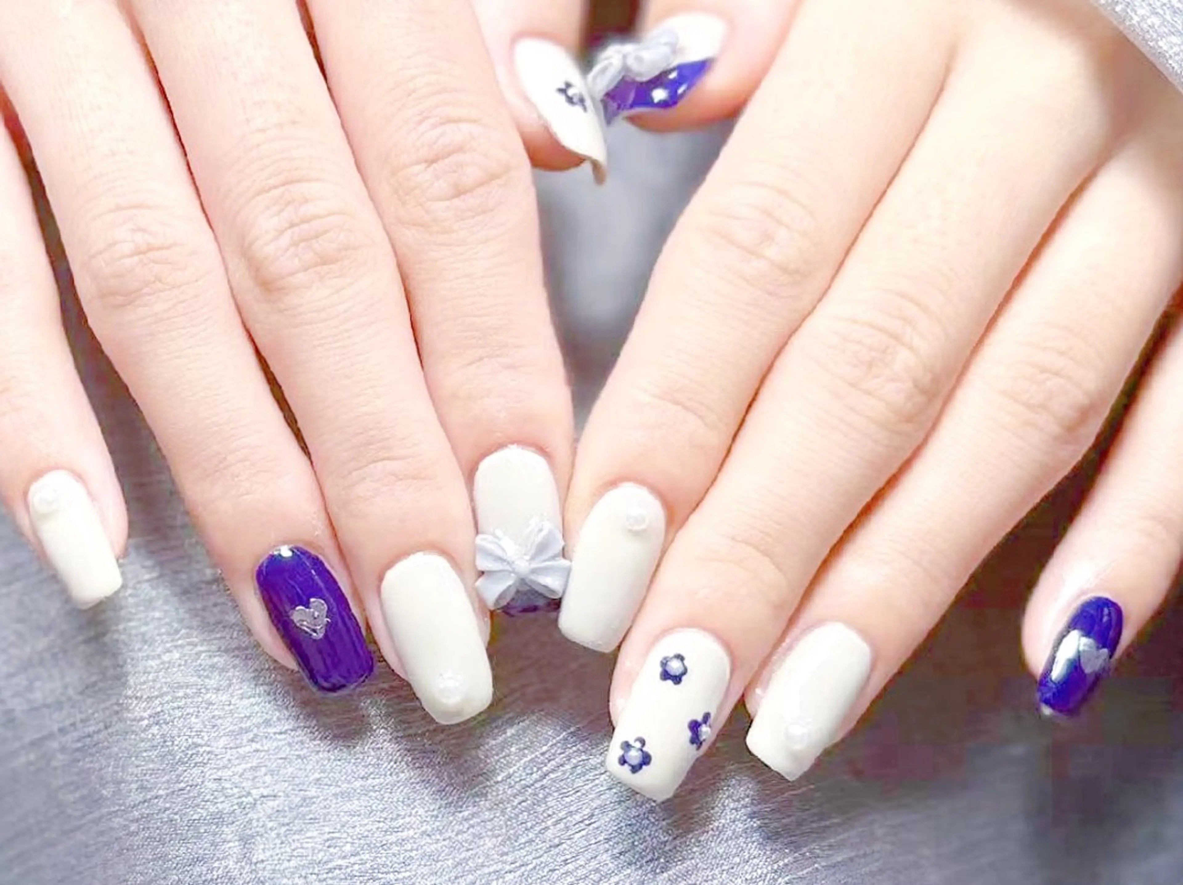 ネイル 長さ出し フレンチネイル グラデーション マグネットネイル マグネットフレンチ ハンドネイル ハンドケア ✨Dreamy NORAのネイルデザイン