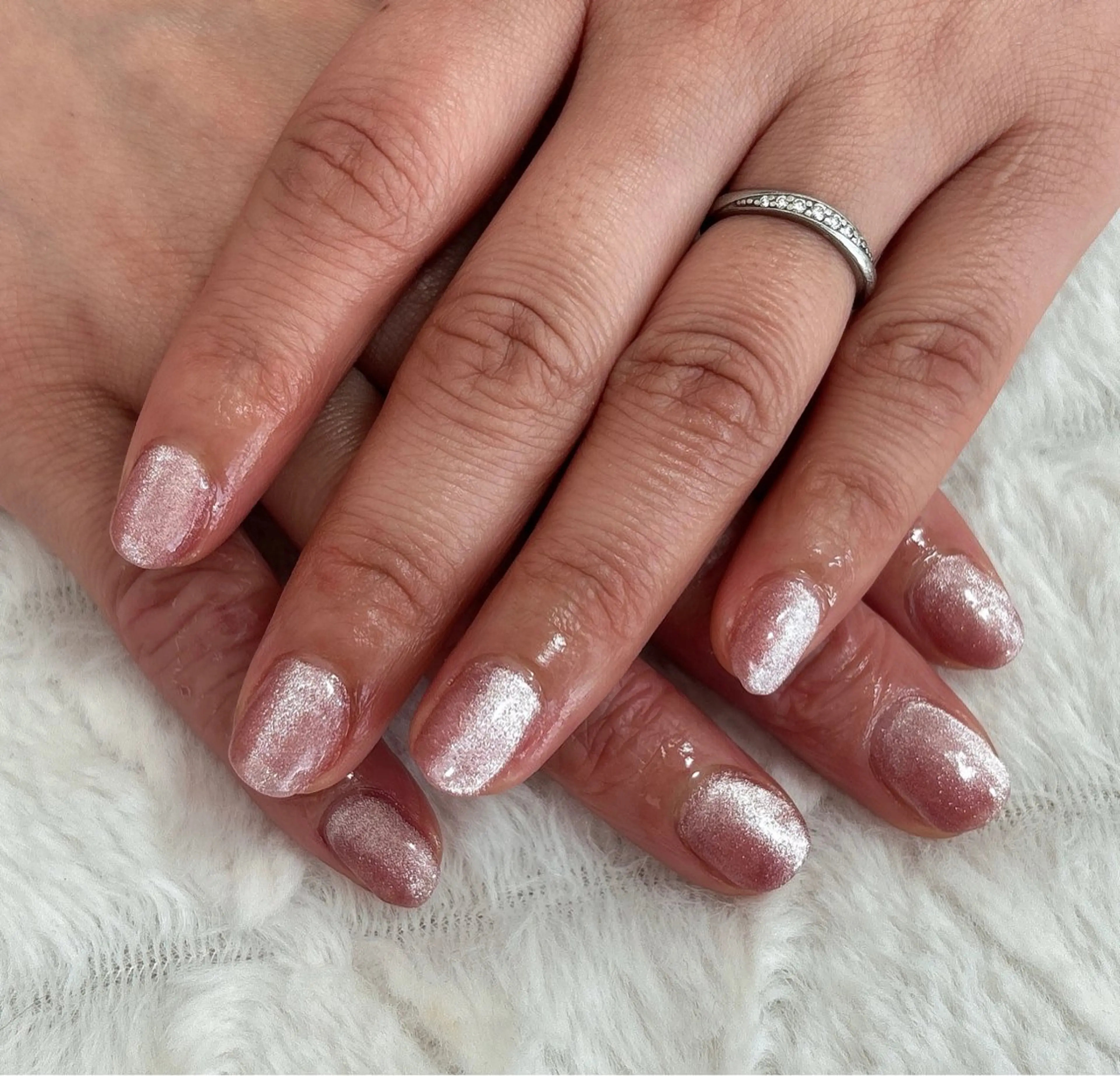 ネイル マグネットネイル マグネットワンカラー ワンカラーネイル nail salon はるりのネイルデザイン