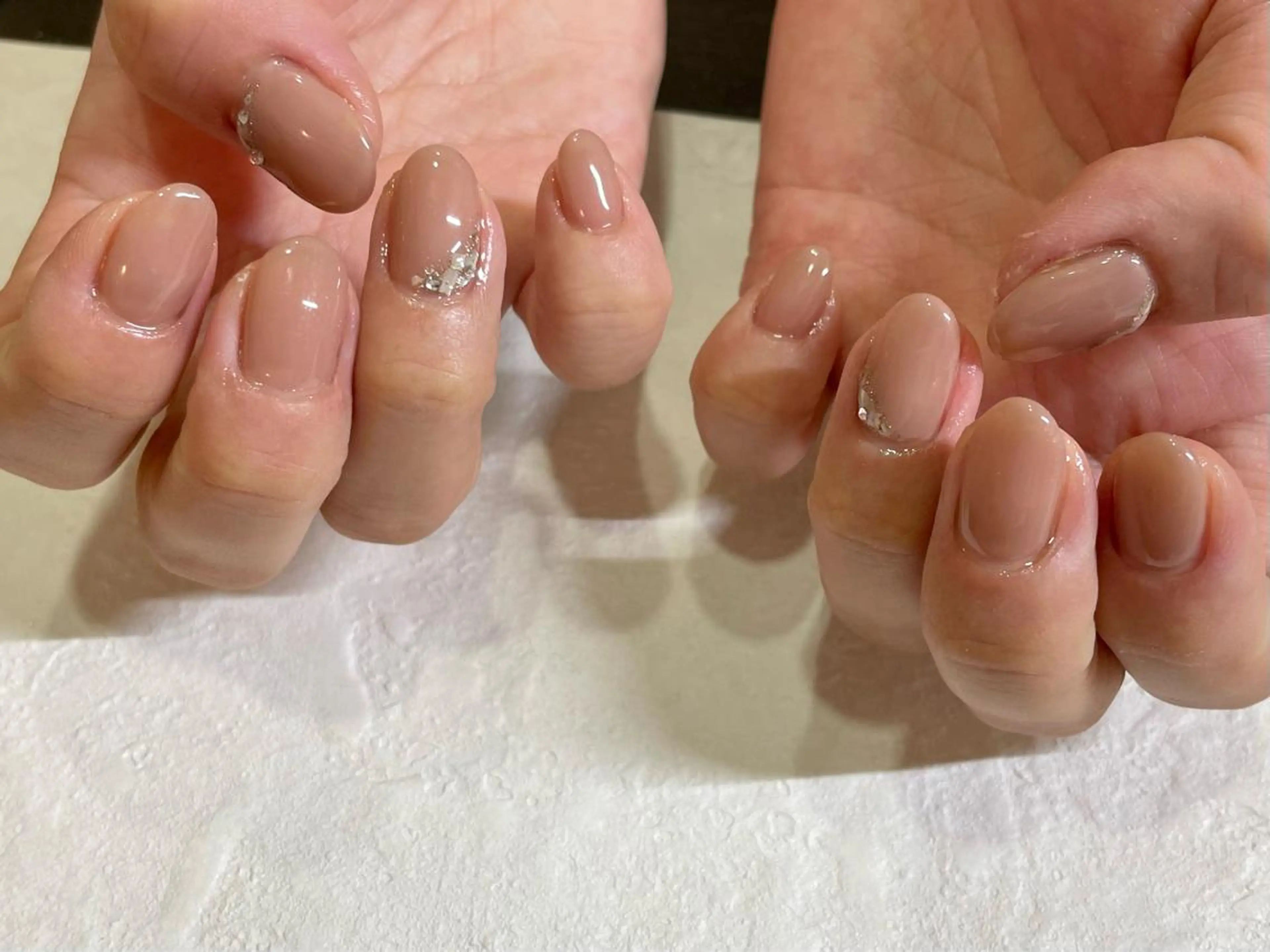 ショート ネイル ストーンネイル Reflection marikoのネイルデザイン