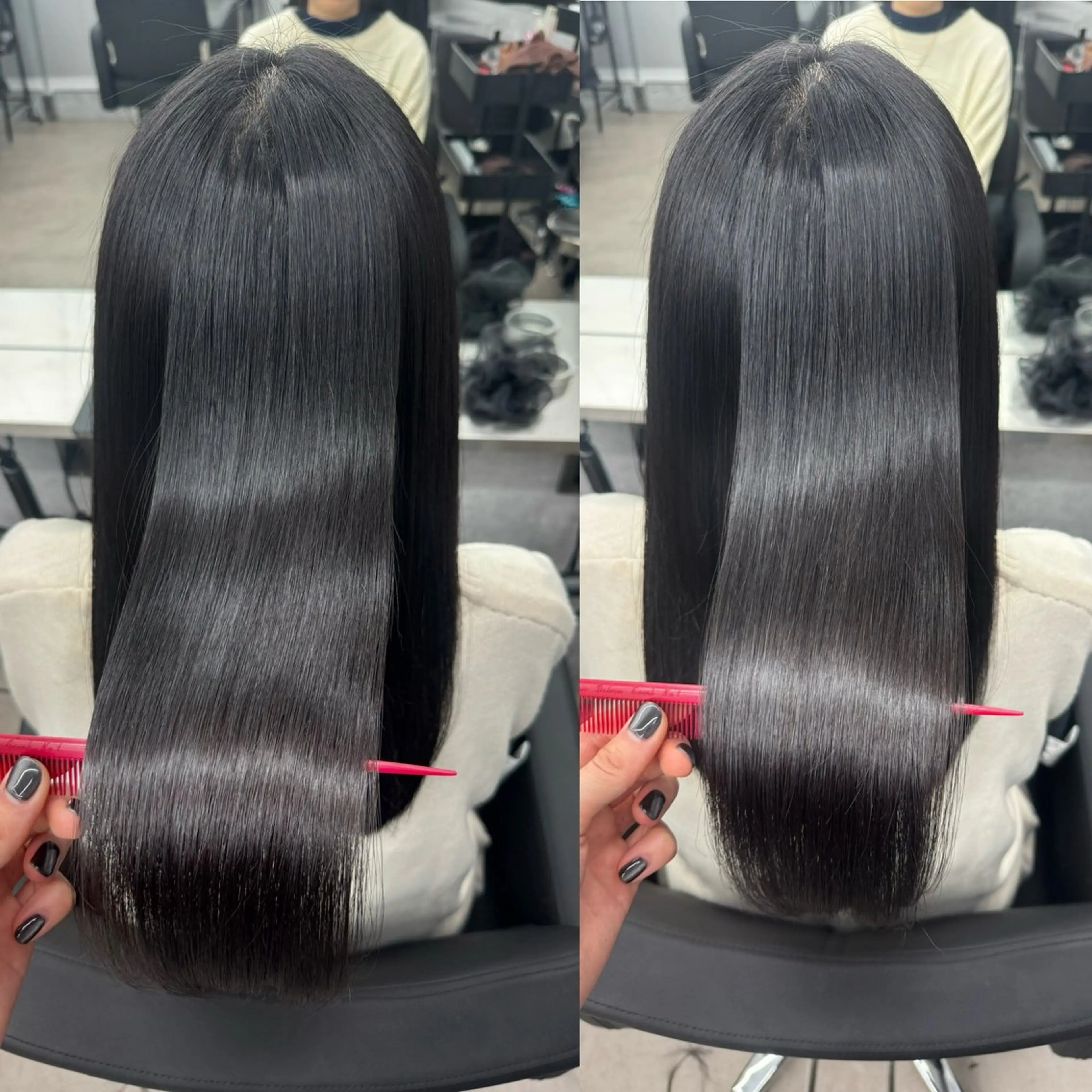 セミロング カラー 髪質改善 縮毛矯正 トリートメント カット ヘアカラー トリートメント ヘッドスパ 🌈代表 🌈macotoのヘアスタイル