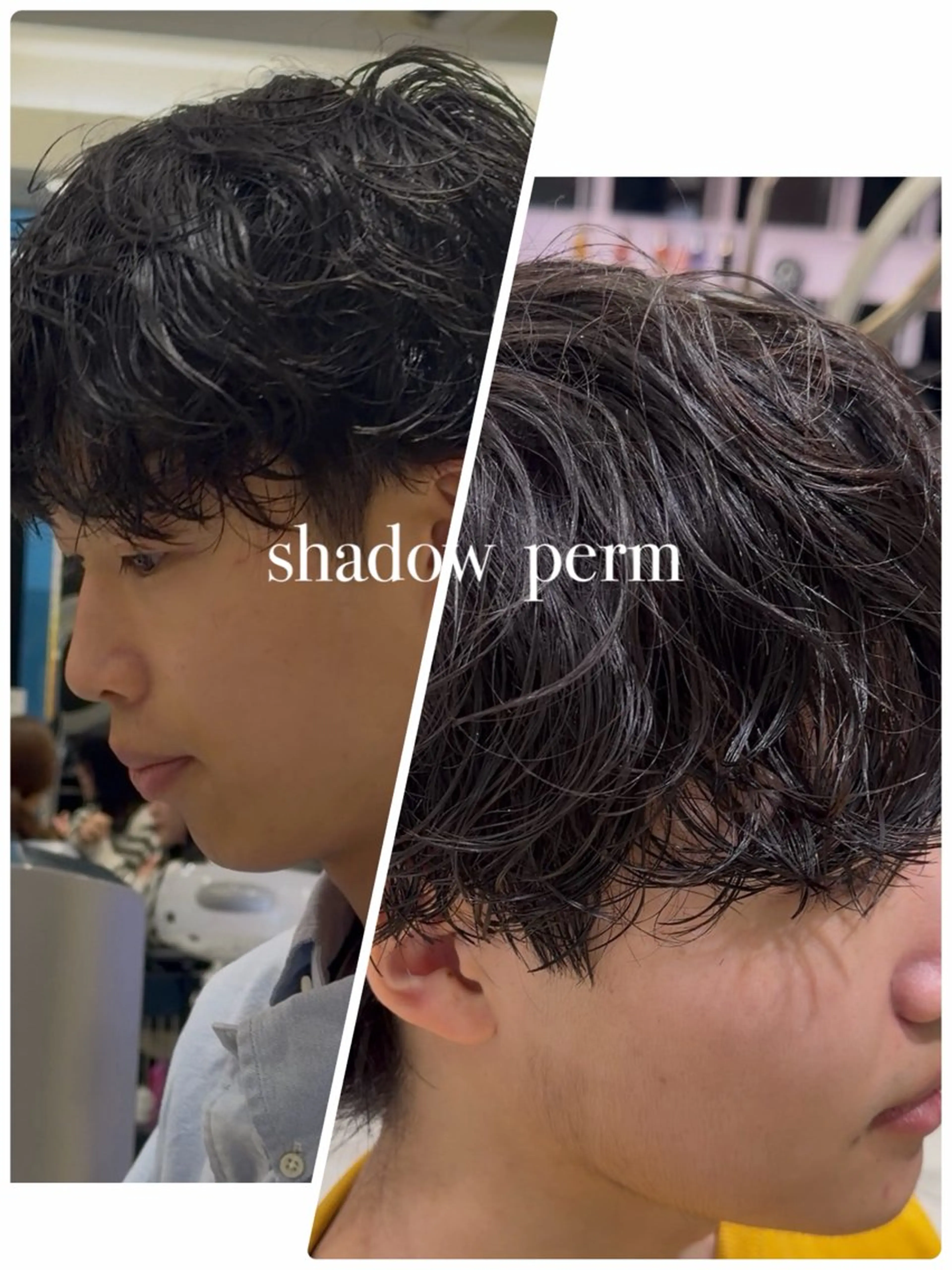 メンズ カット パーマ トリートメント 🎸🎶シャドウ パーマ🎶🎸Renのヘアスタイル