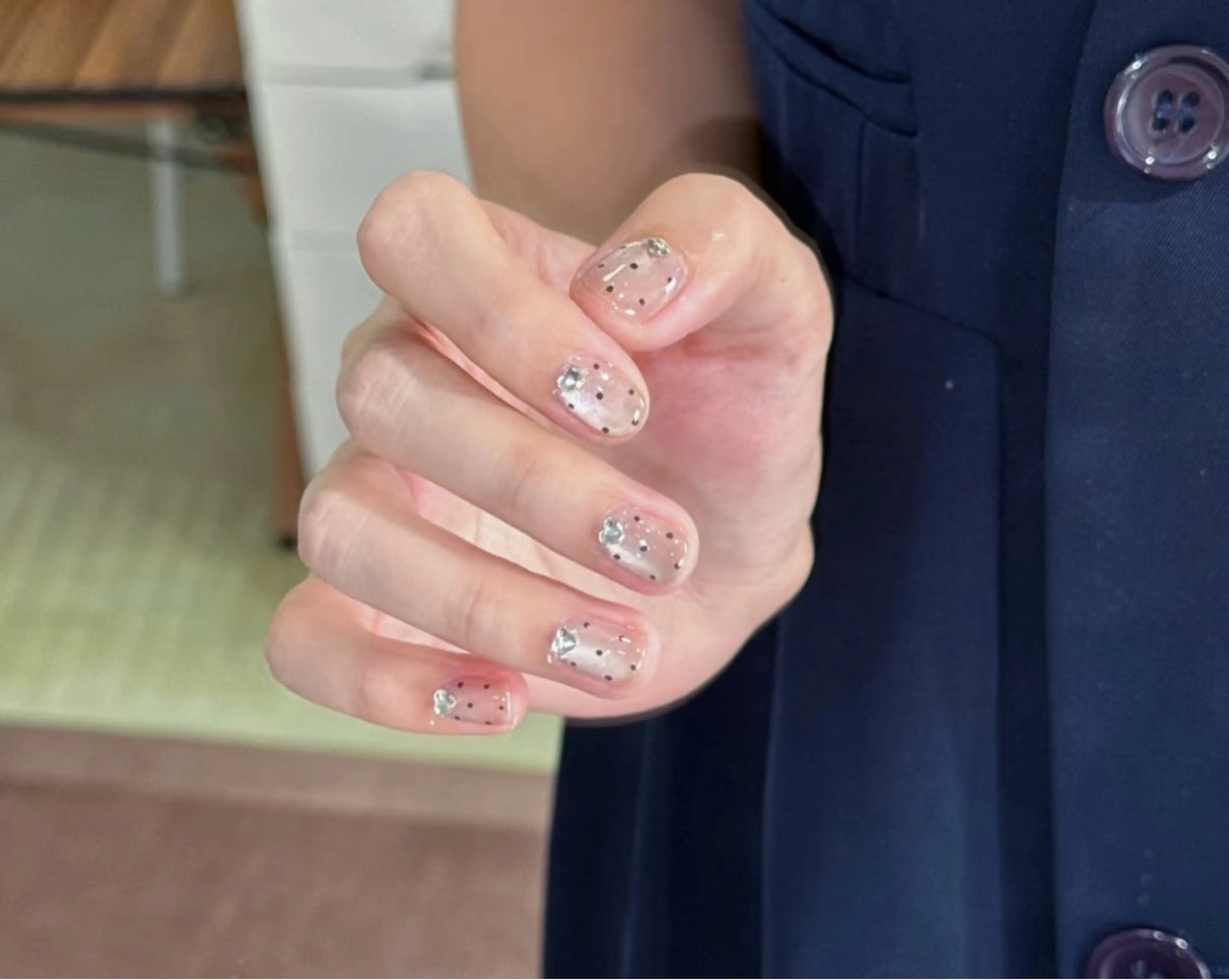 マグネットネイル+デザイン付き (写真と同じのデザイン設定します)の写真