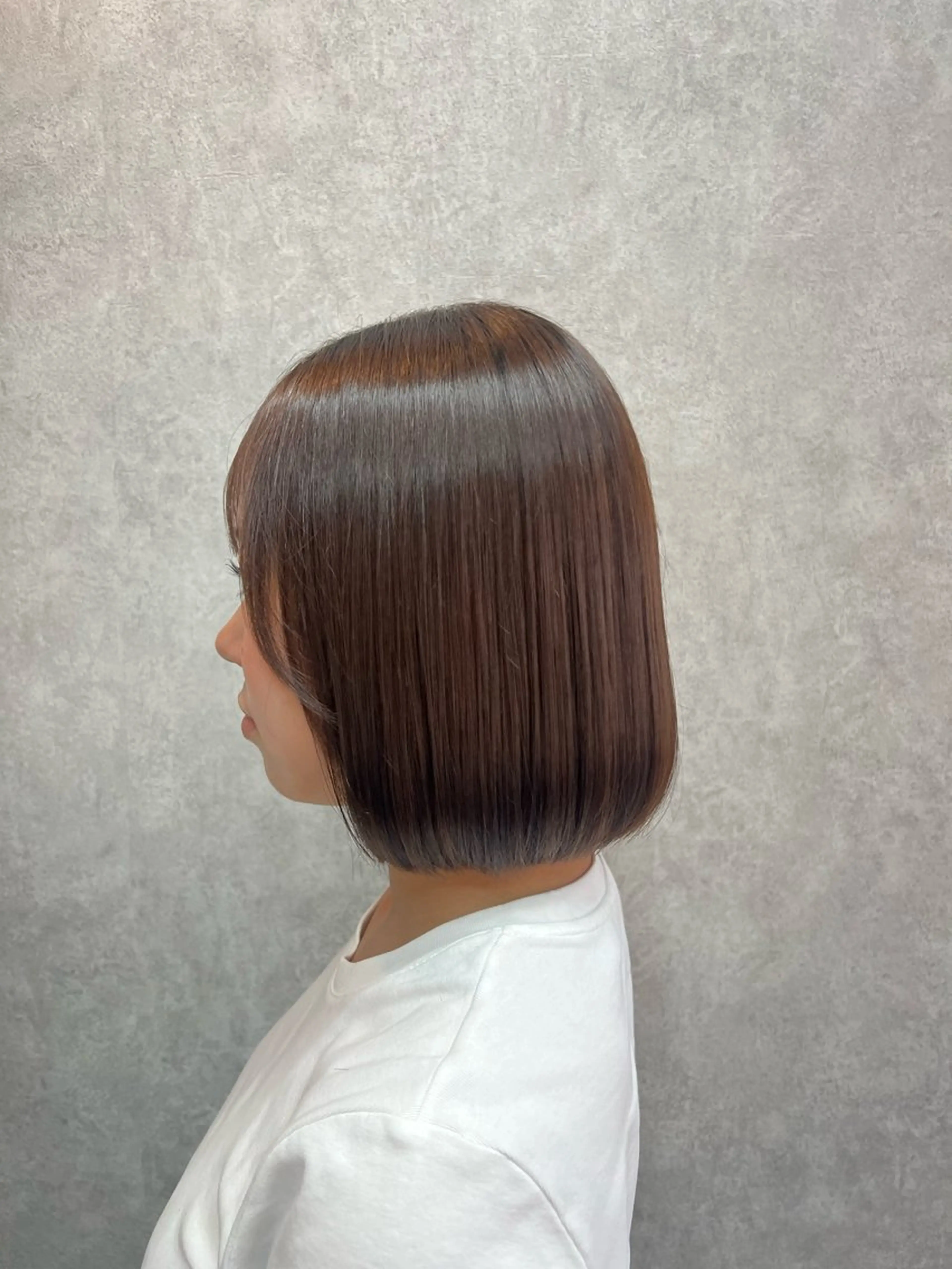 ミディアム 縮毛矯正 松本 心雪🌱のヘアスタイル