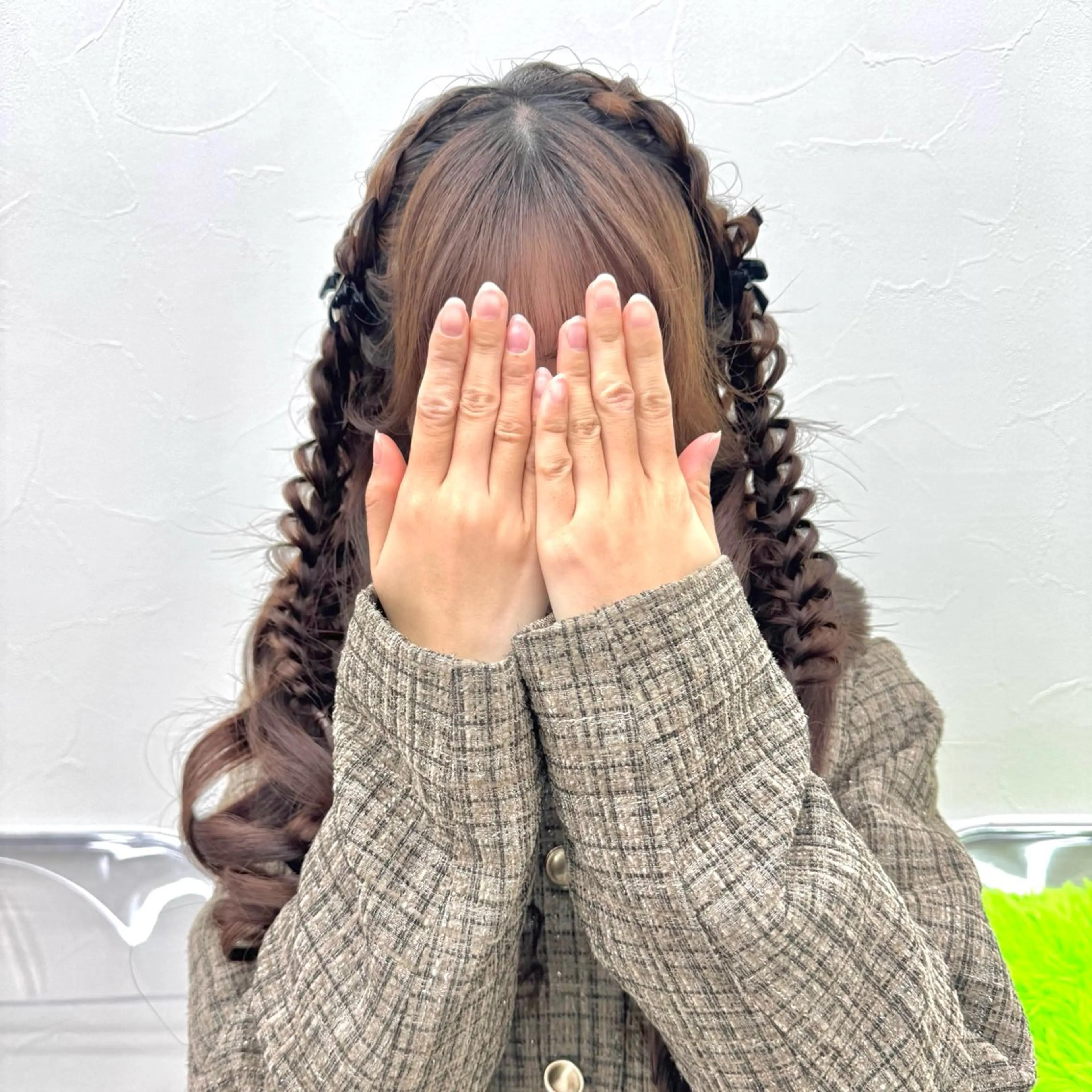 ロング ヘアアレンジ 三つ編み ヘアセット ヘアメ🎀エクステ 🪽横浜/しほ🧸のヘアスタイル