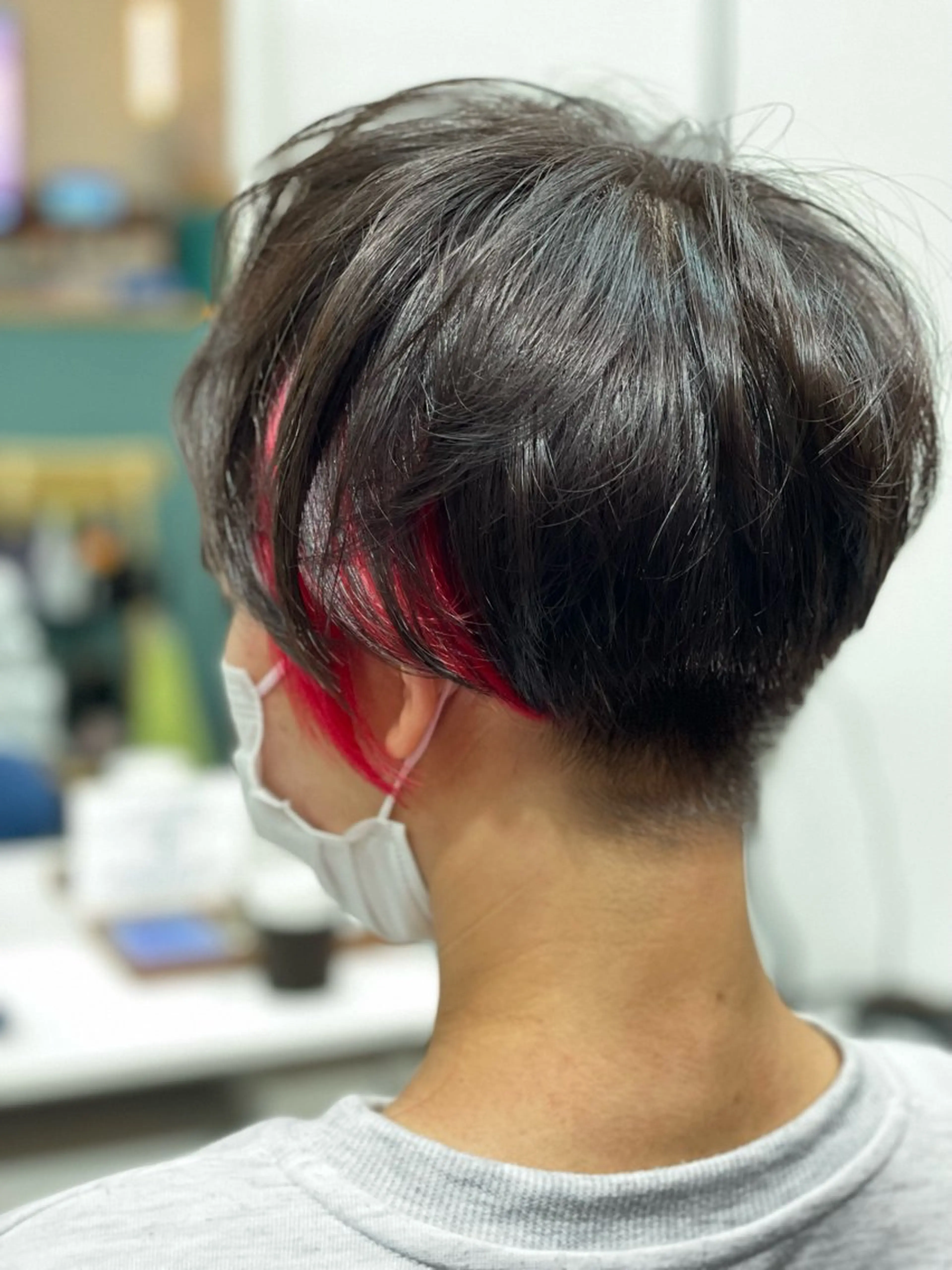 ショート カラー イヤリングカラー レッドカラー Snaly カラー特化ページのヘアスタイル