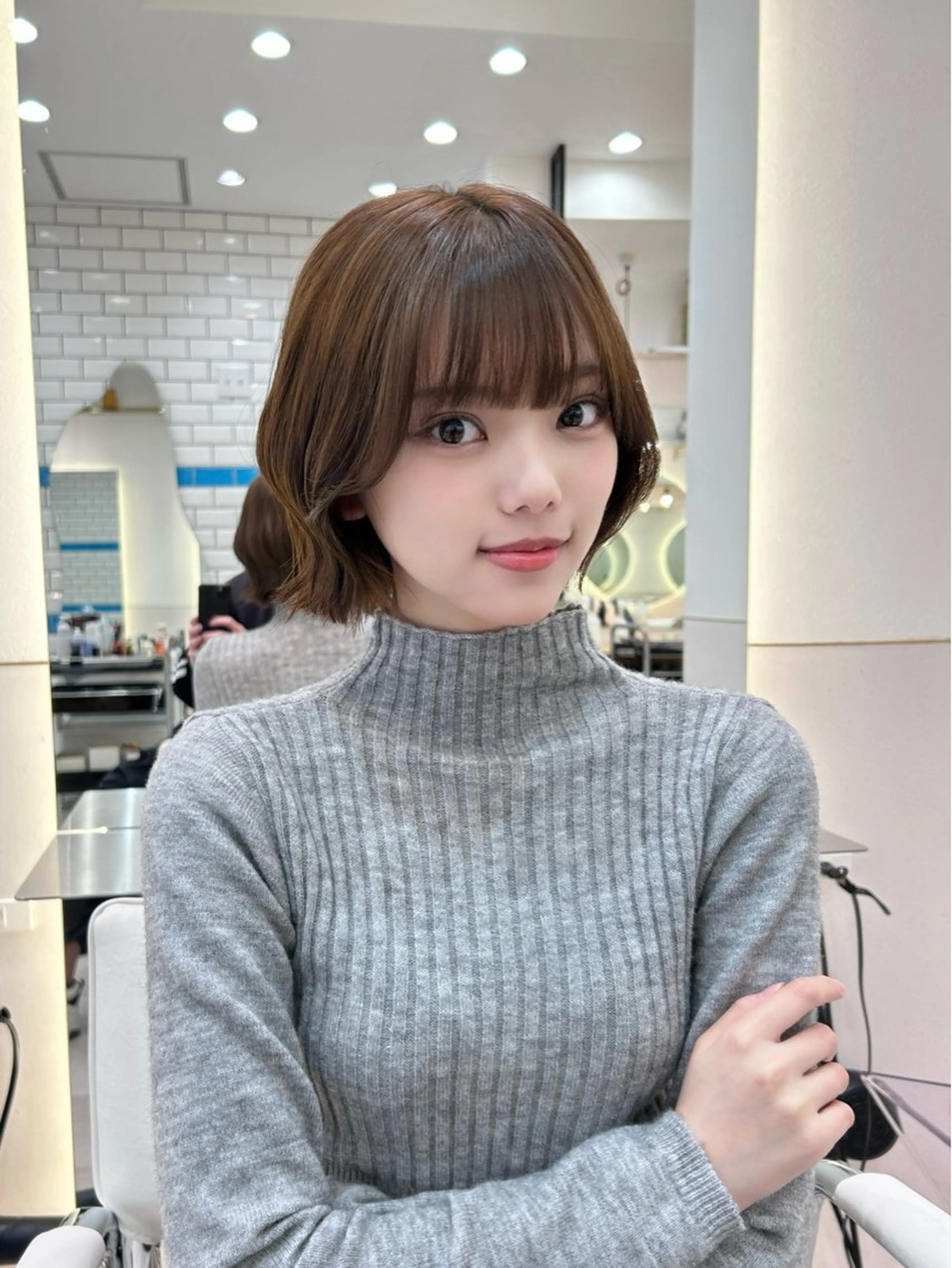 ショート ショートボブ ボブ くびれヘア 顔周りカット 髪質改善 カット トリートメント ボブ/レイヤーボブ/ 髪質改善/梶川 夏季のヘアスタイル