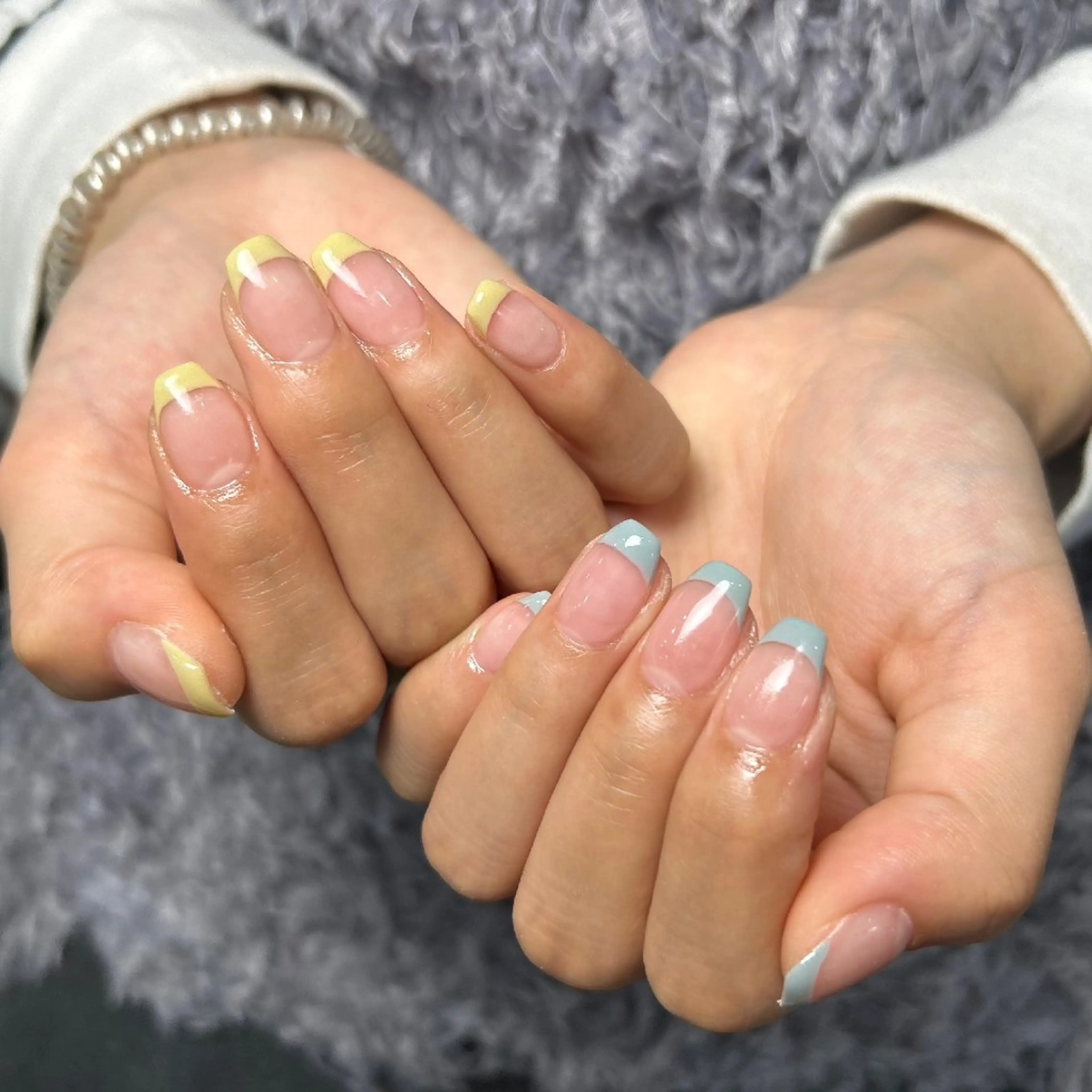 ネイル フレンチネイル シンプルネイル 春ネイル ハンドネイル UM Nail Salonのネイルデザイン