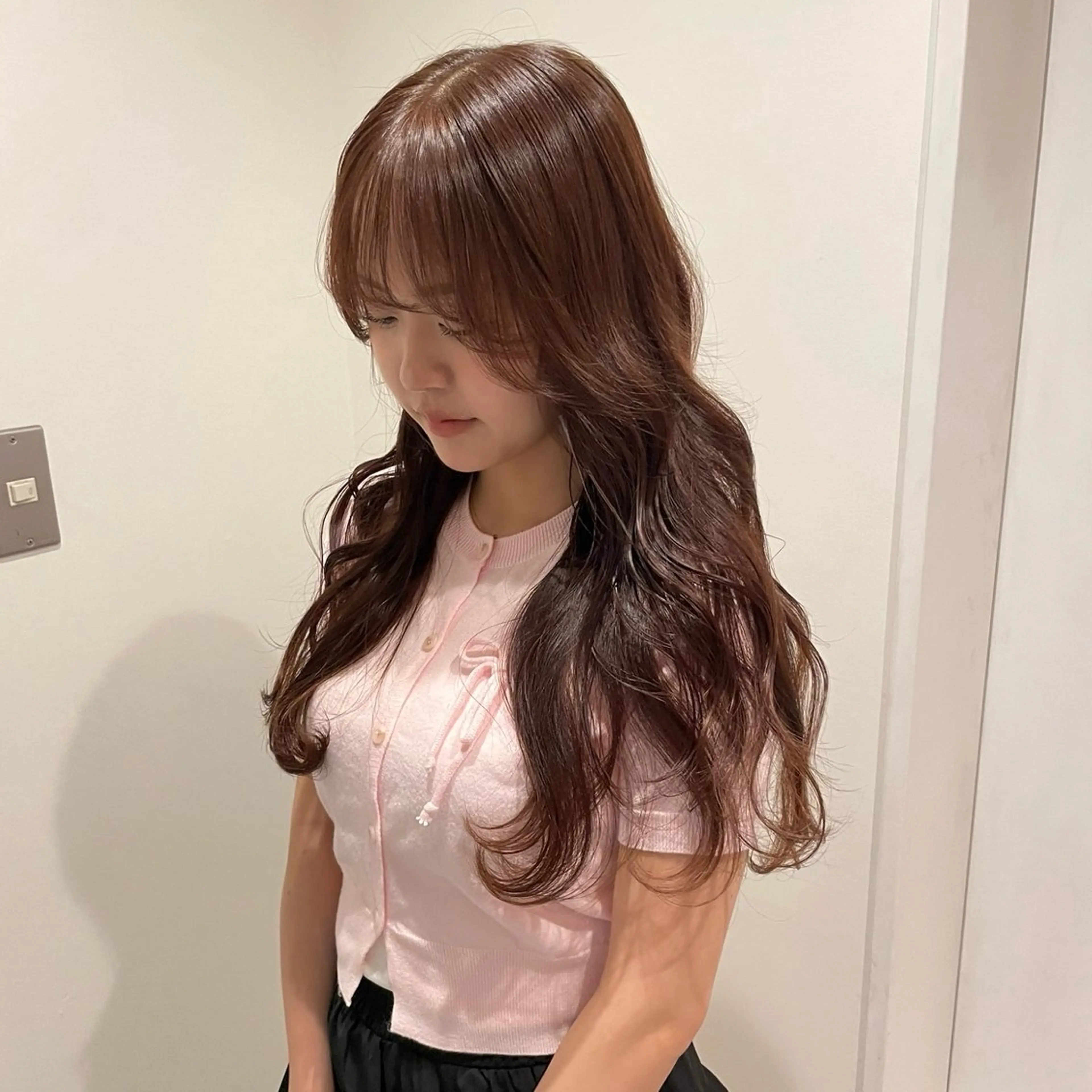 ロング カラー ブリーチ ブリーチなしカラー Maisie所属・ヘアアレンジ/ 暖色🩵hazukiのヘアスタイル