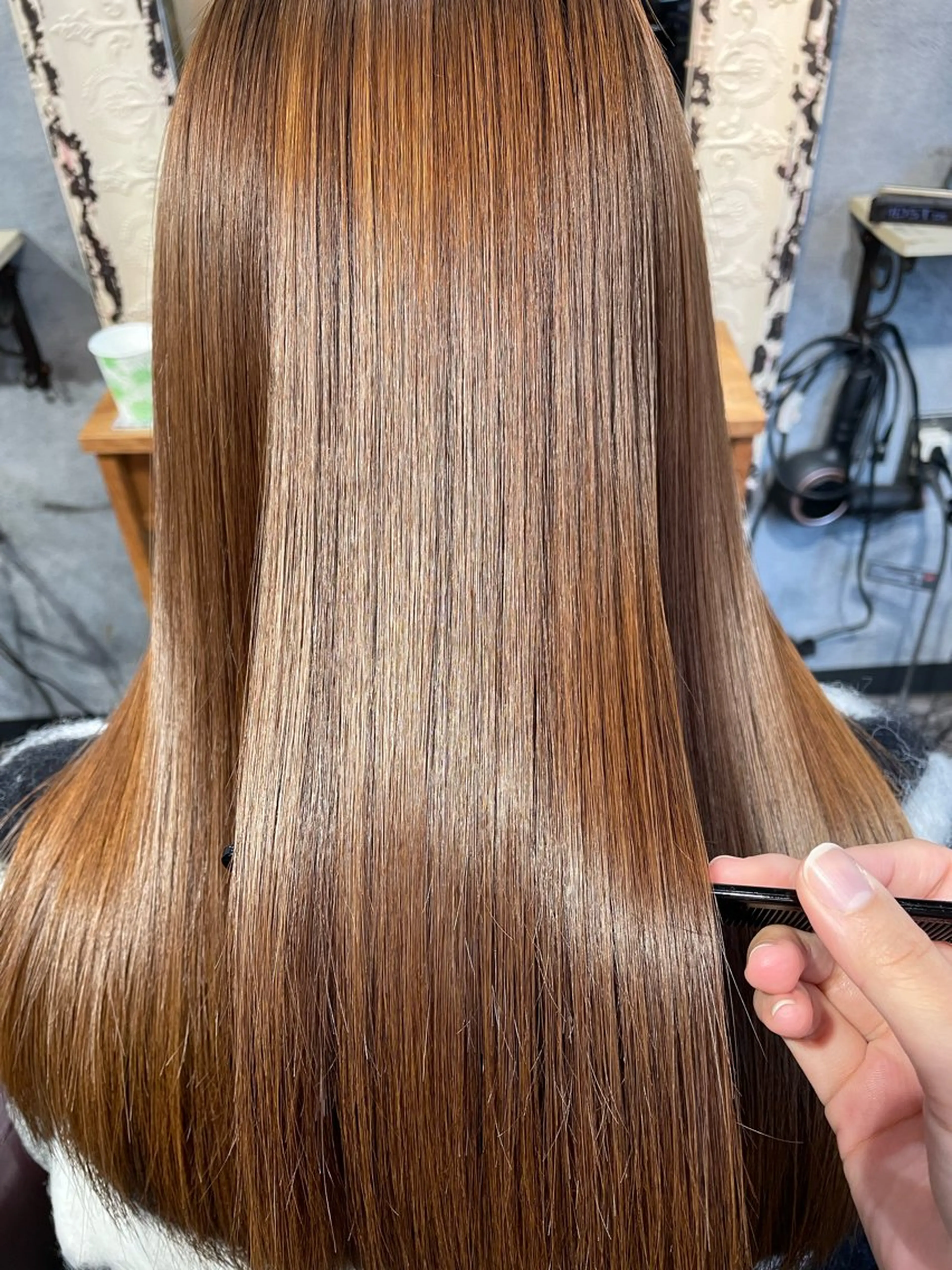 ロング 縮毛矯正 女性専用髪質改善と縮毛矯正専門店COKORO 【元町/三宮】所属・なかい まなのヘアスタイル