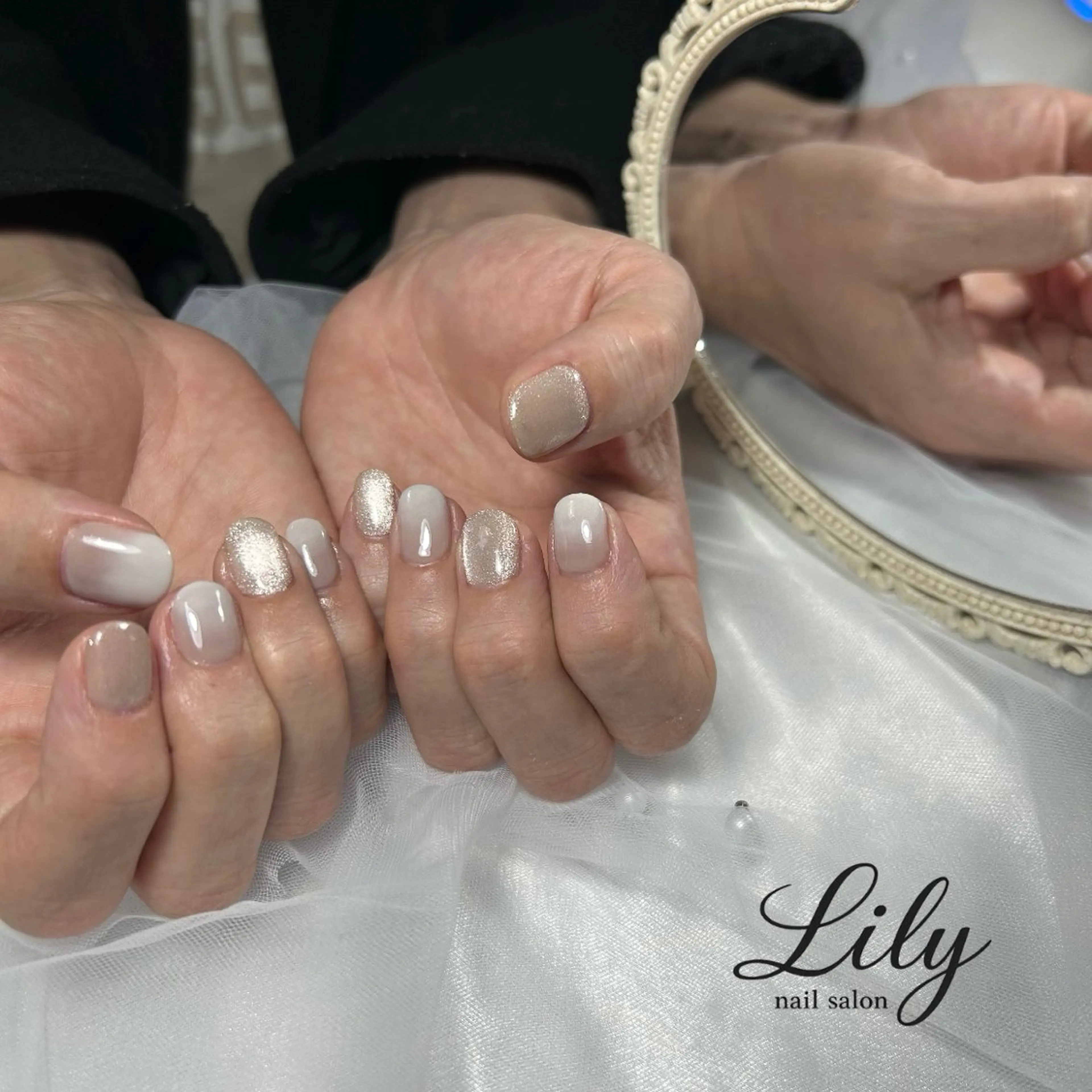 ネイル マグネットネイル ハンドネイル nail salon Lily所属・藤田 璃々のネイルデザイン
