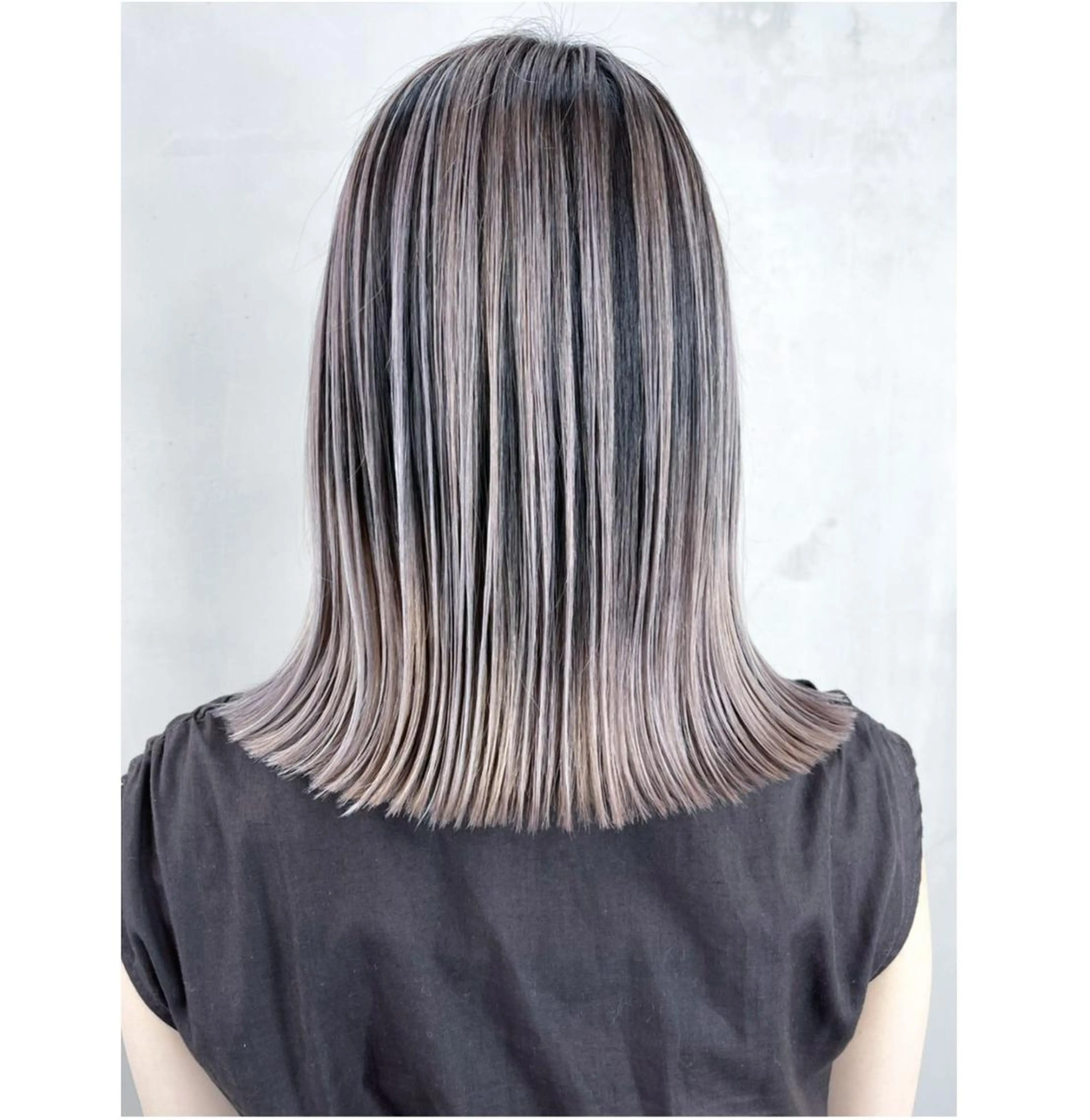 カラー パーマ ヘアアレンジ ミディアム バレイヤージュ レイヤーカット カット ヘアカラー トリートメント ITbyALBUM 藤沢店のヘアスタイル