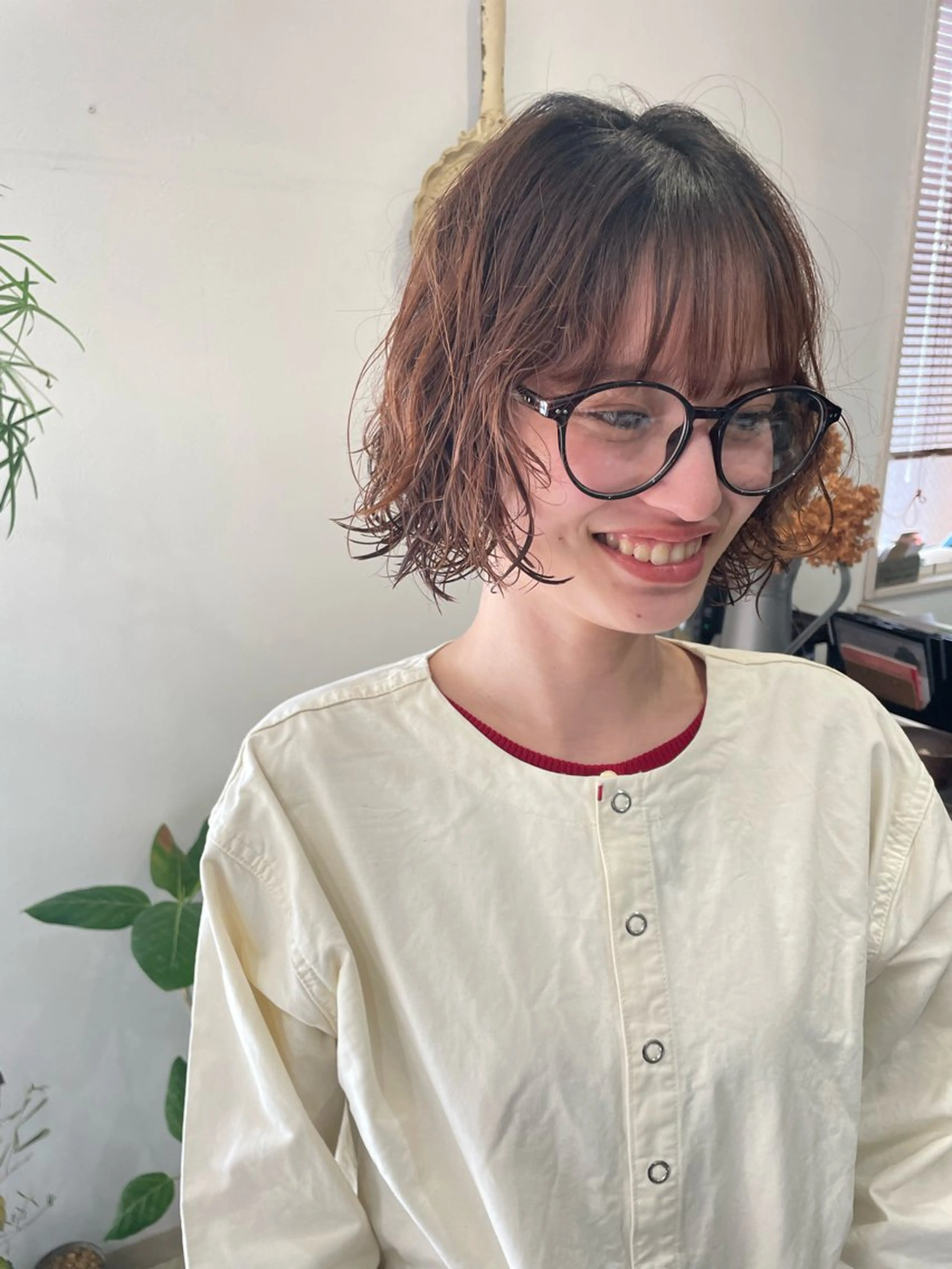 パーマ 韓国ボブ👩🇰🇷 小野絢未のヘアスタイル