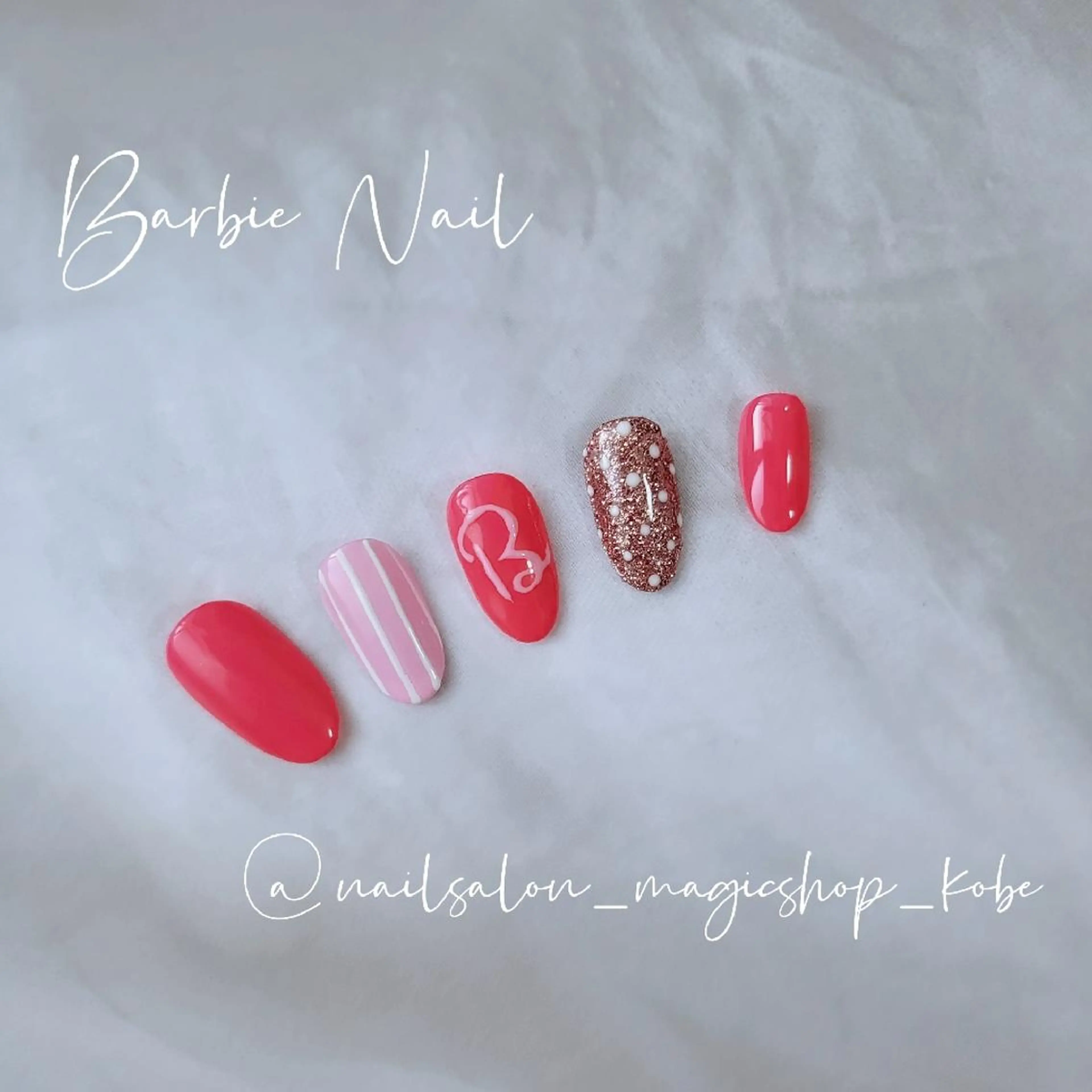 ネイル ジェルネイル ピンク シンプルネイル ソフトジェル ハンドネイル Nailsalon MagicShopのネイルデザイン