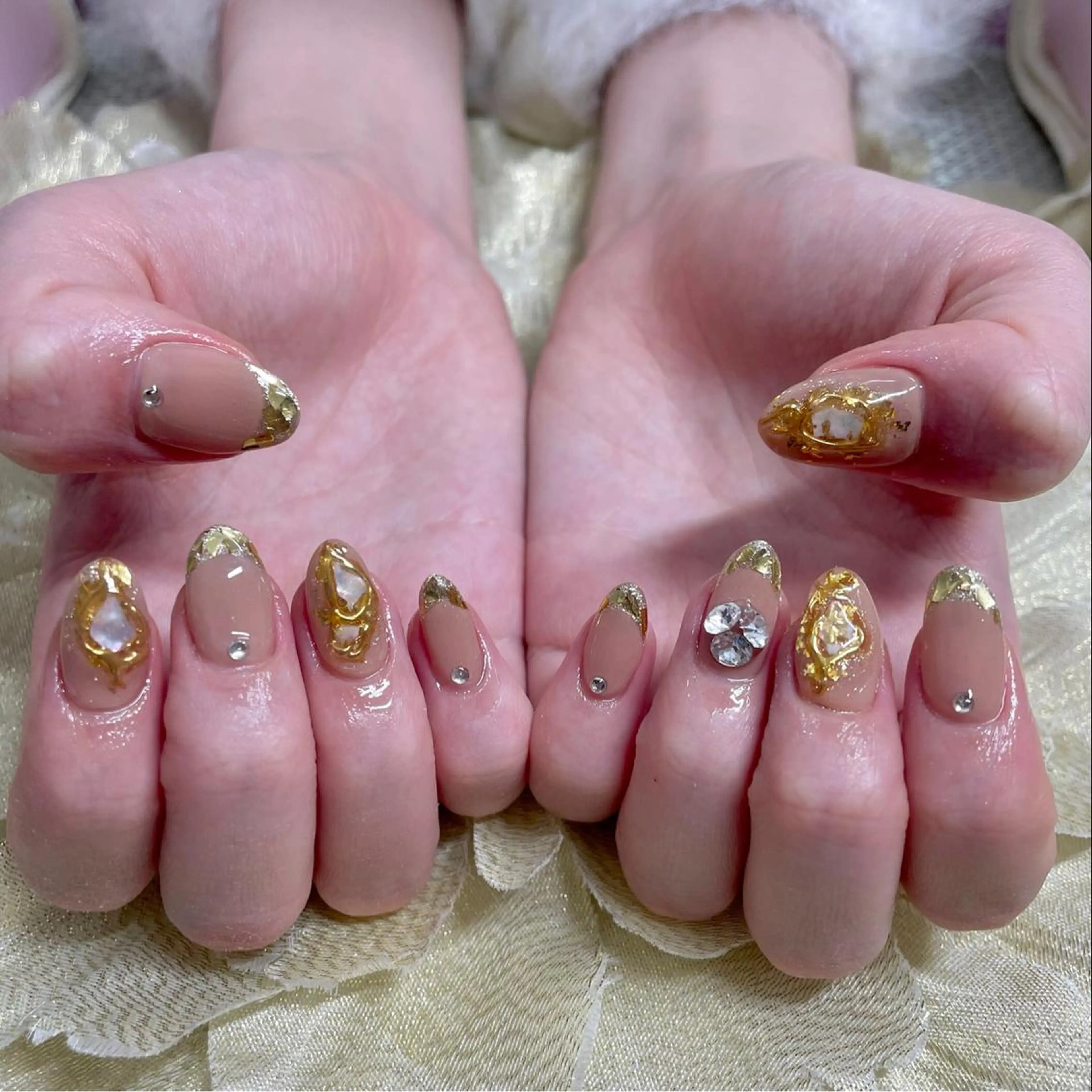 ネイル ジェルネイル ストーンネイル J terrace Nailのネイルデザイン