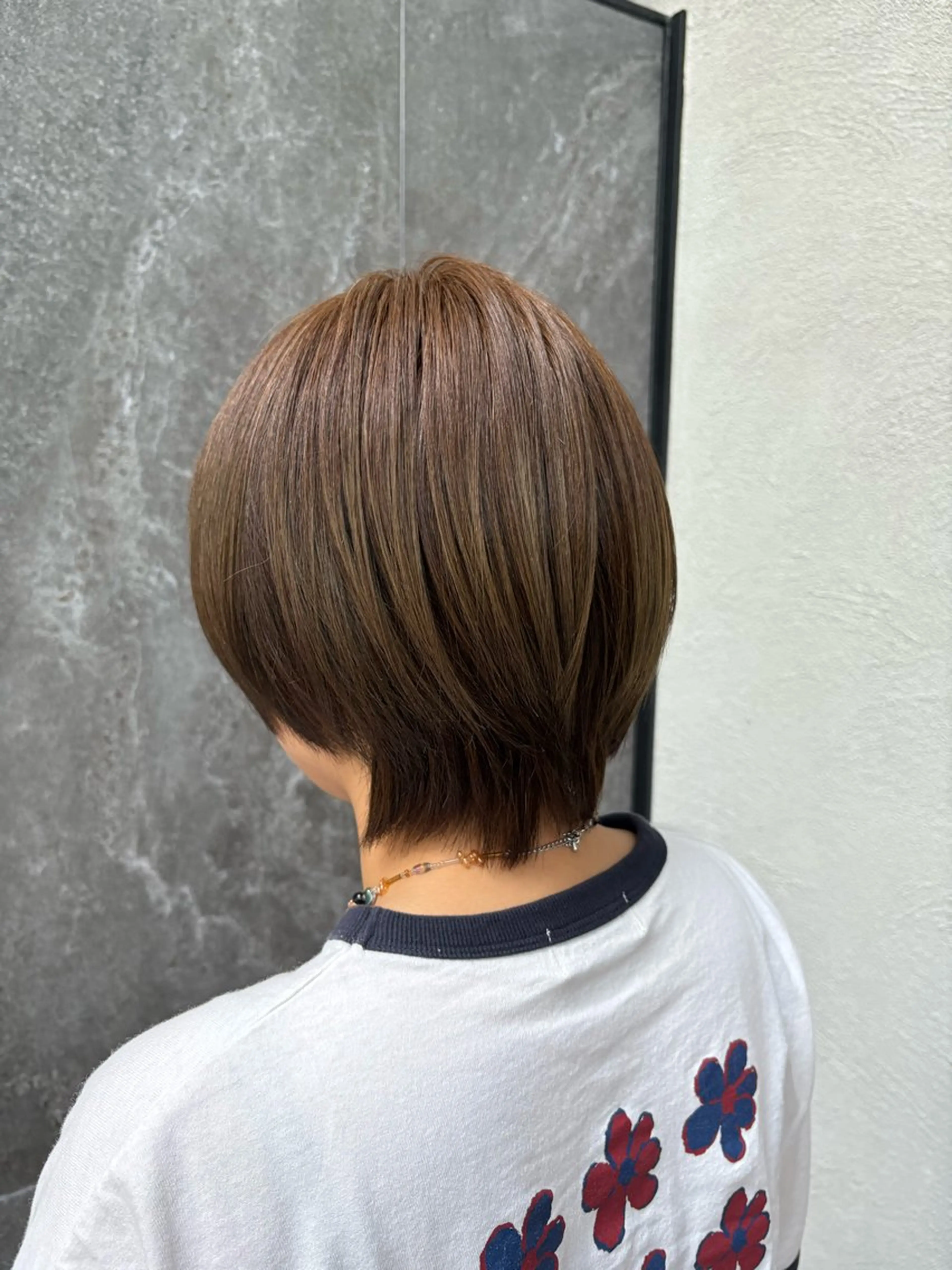 カラー ブラウンカラー 透明感カラー オリーブブラウン ヘアカラー 中田 汐梨のヘアスタイル