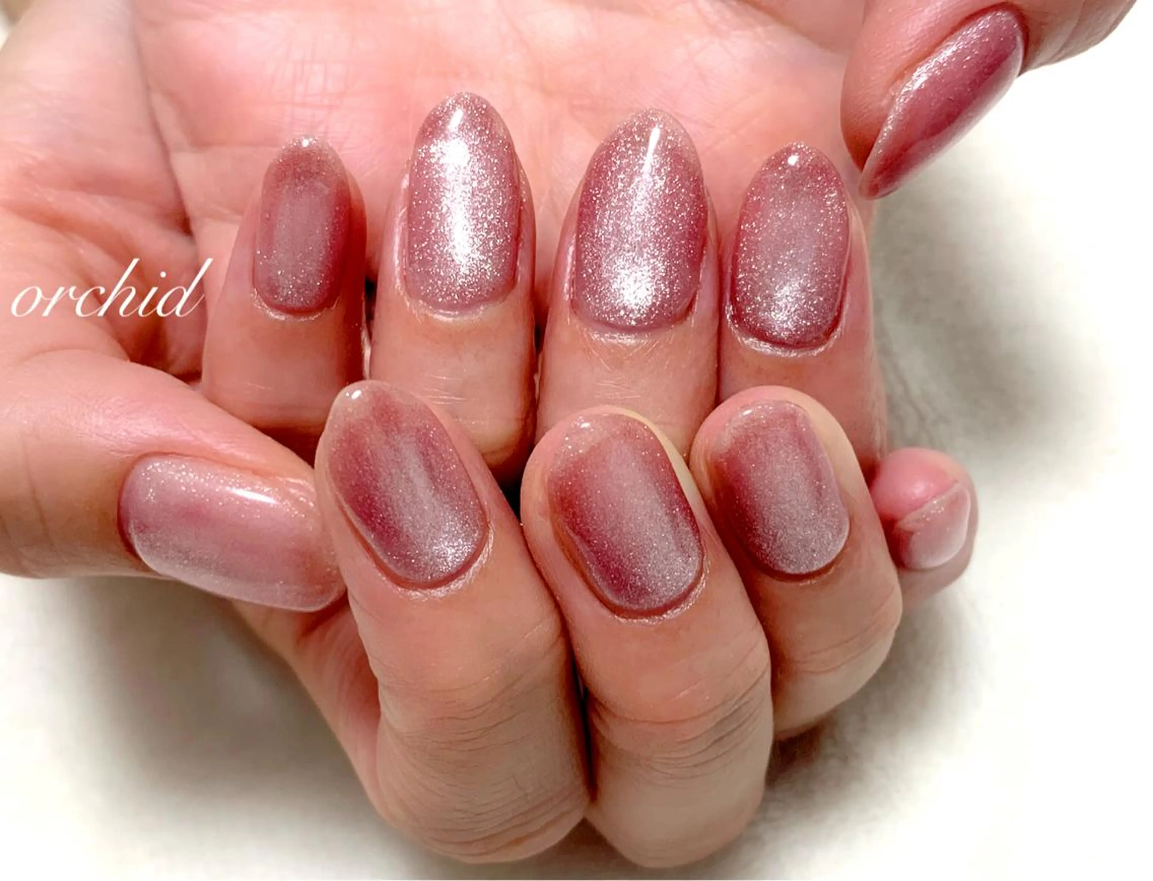 ネイル マグネットネイル orchid ♡オーキッドのネイルデザイン
