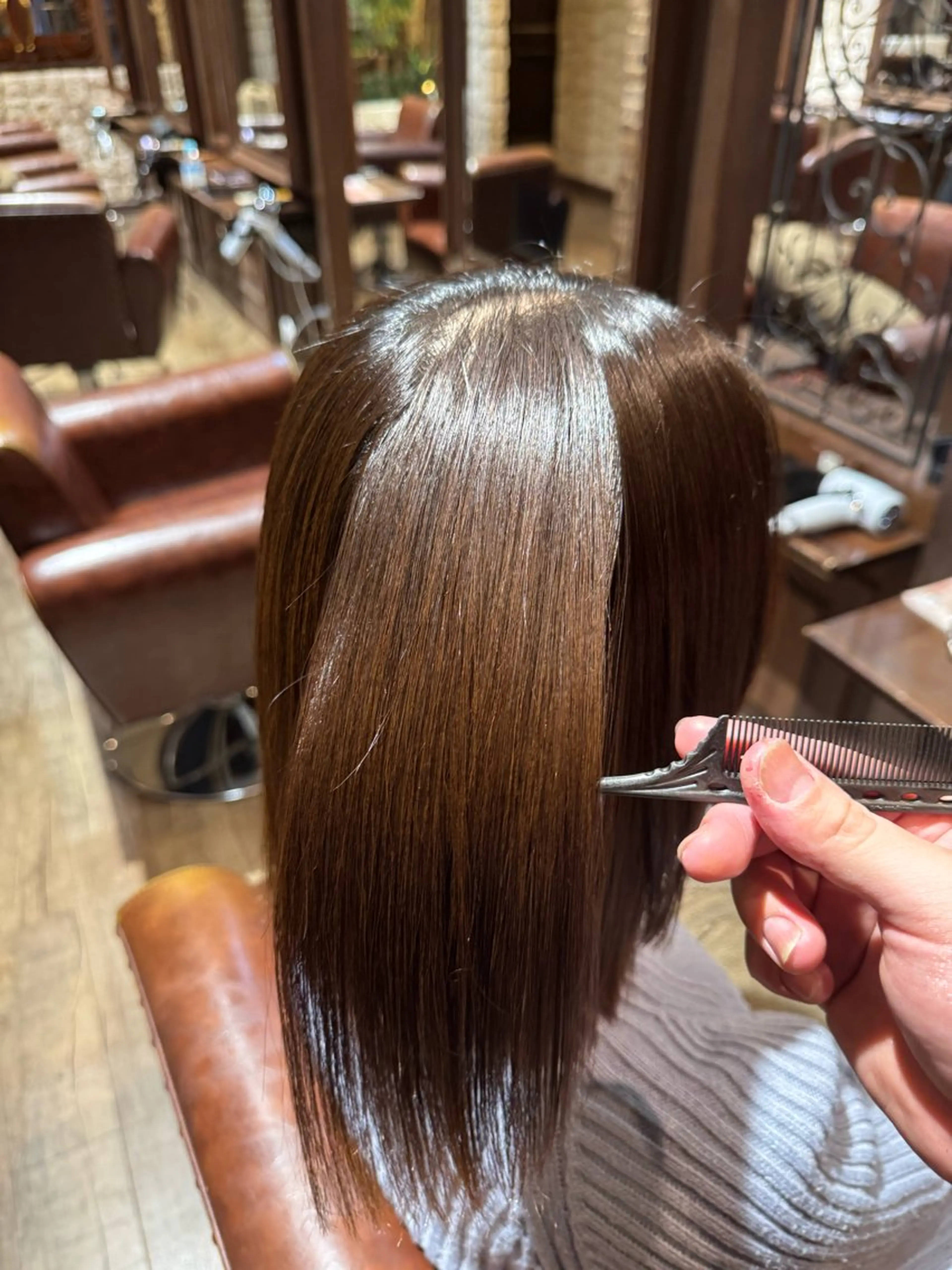 ミディアム 縮毛矯正 縮毛矯正 オノ ソウイチロウ/ 縮毛矯正特化/パーマのヘアスタイル