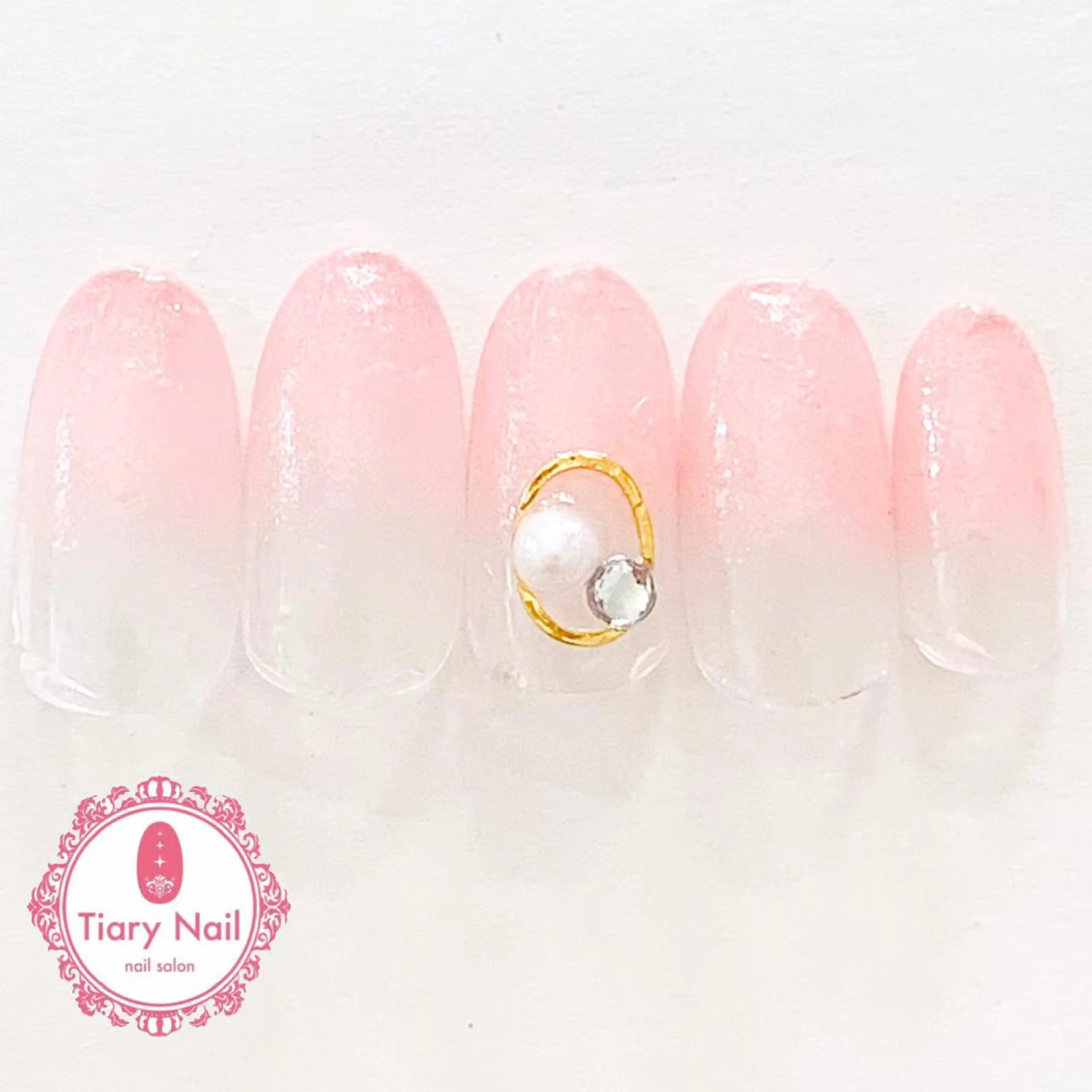 ネイル 桜ネイル 長さ出し オフィスネイル スカルプネイル シンプルネイル 💗🪽Tiary Nail🪽💗のネイルデザイン