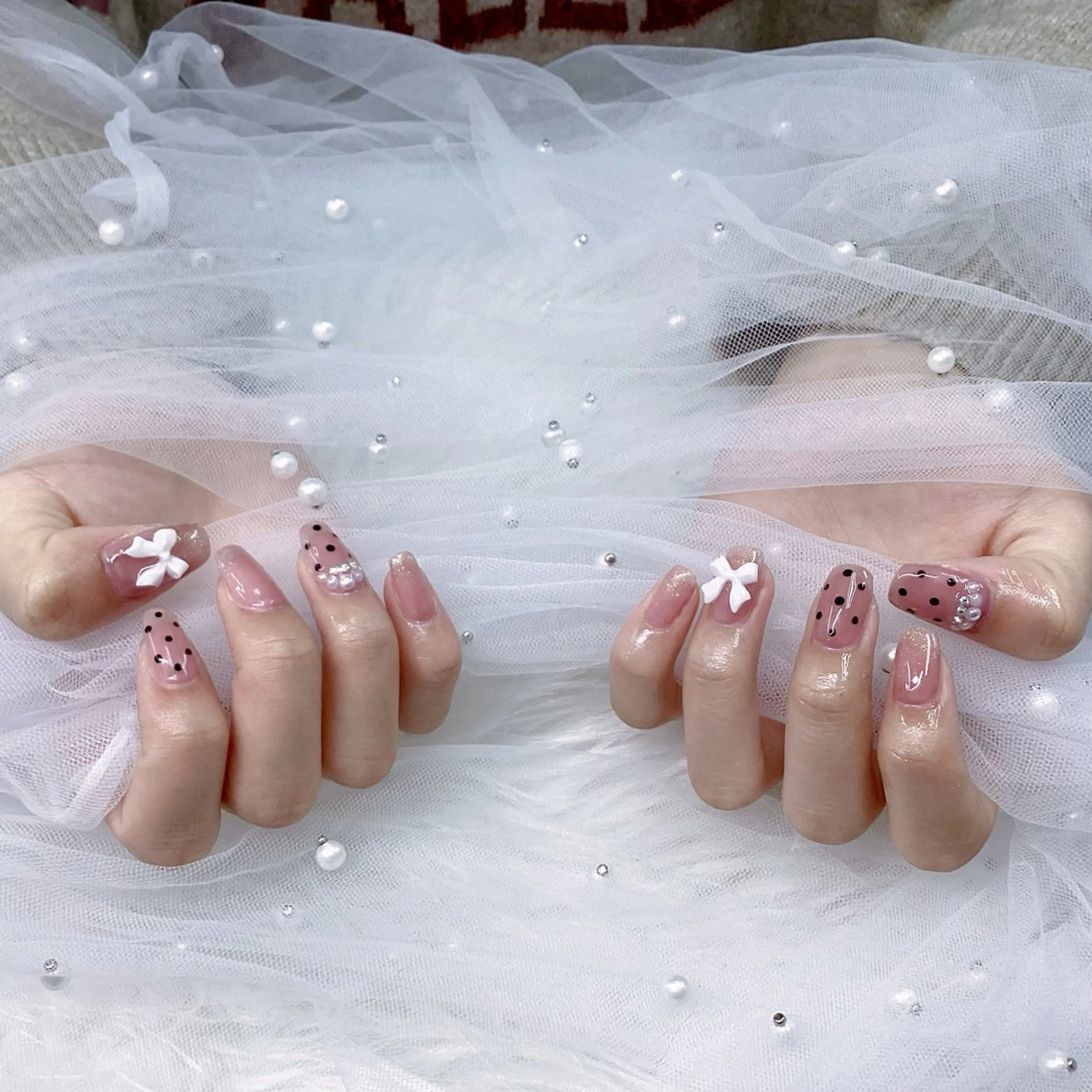 ネイル パーツ全部¥110 サロンミミのネイルデザイン