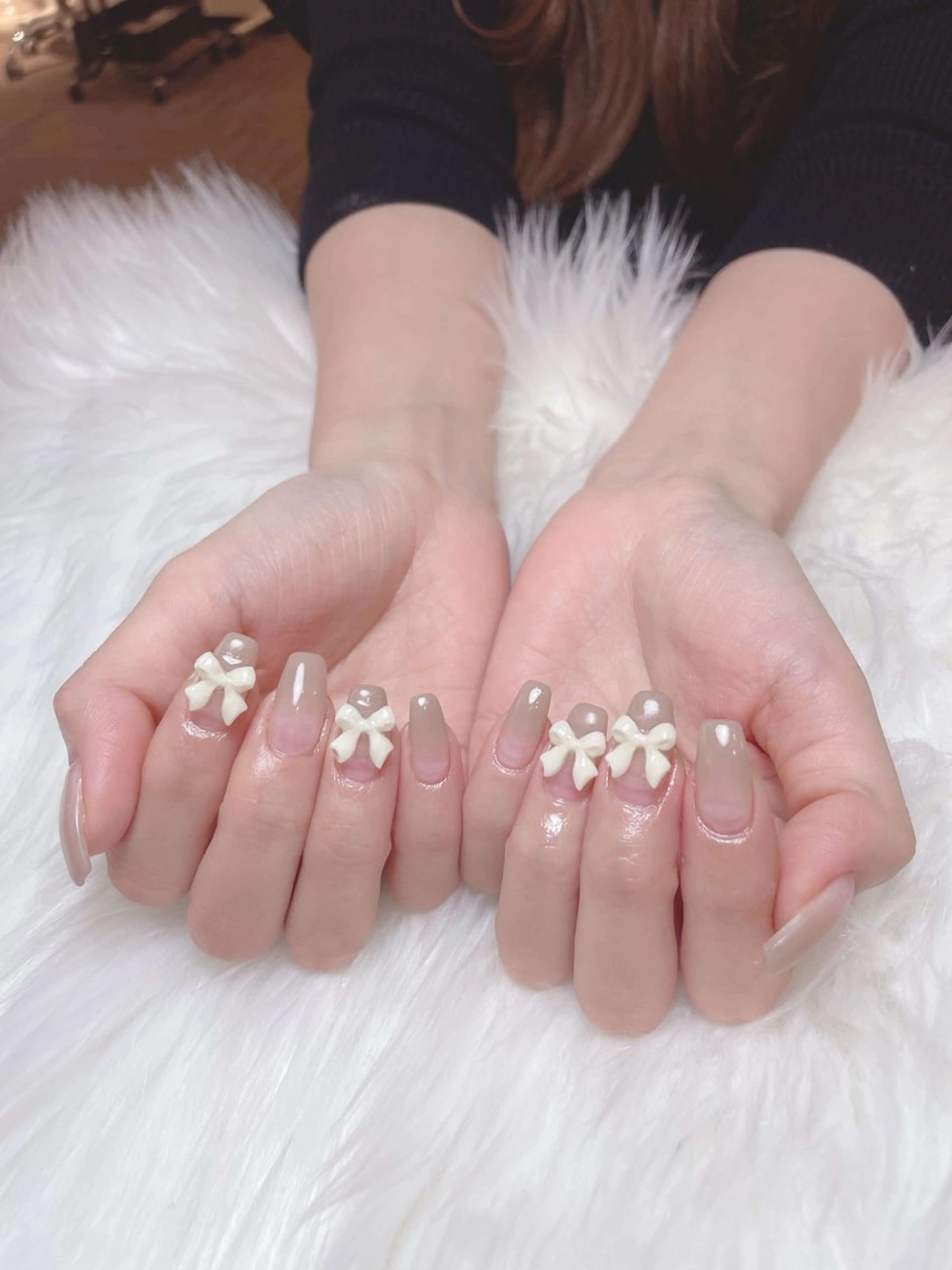 ネイル フレンチネイル グラデーション ハンドネイル D.d Nail Moeのネイルデザイン