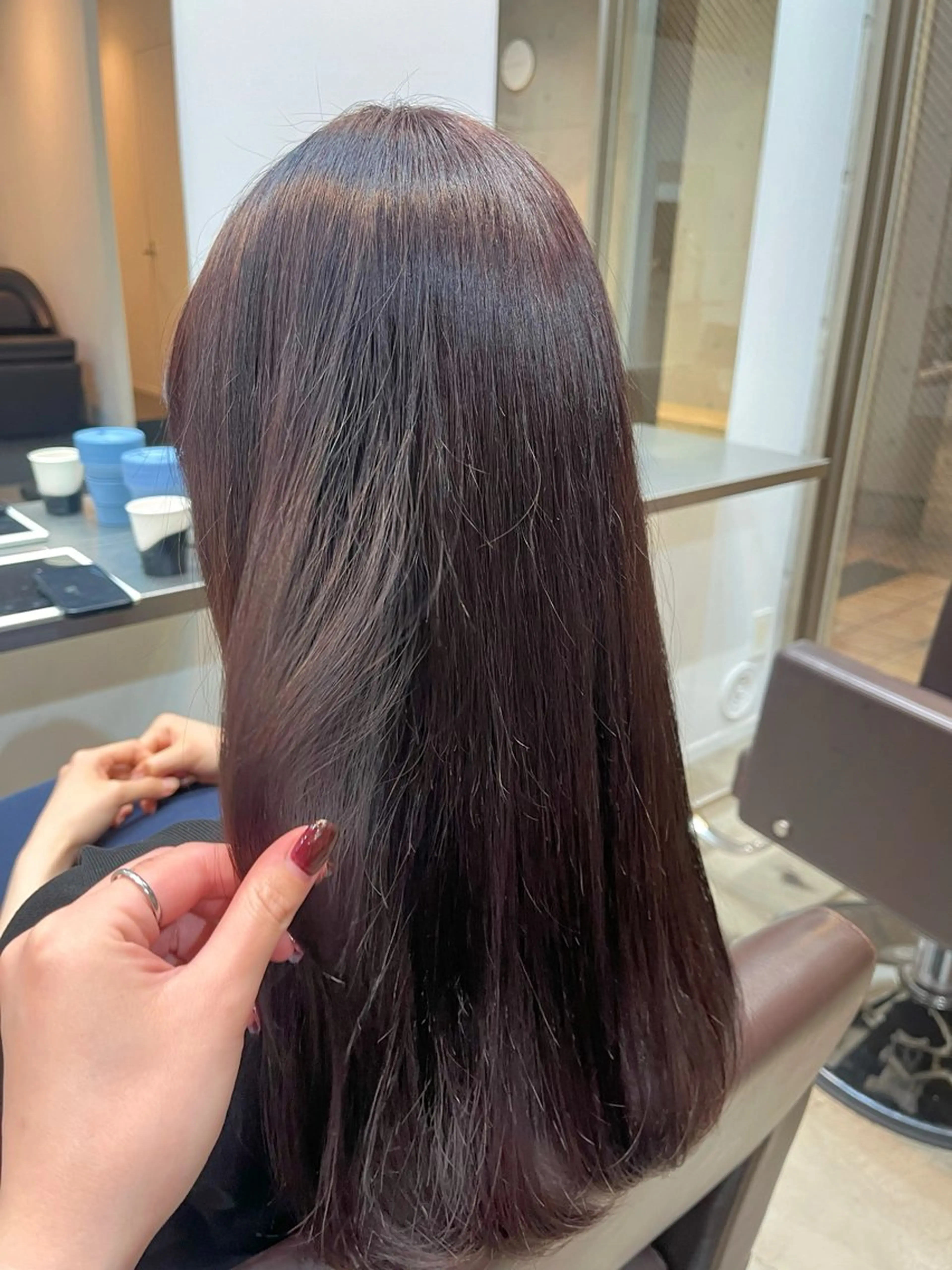 カラー ラベンダーカラー 【arc】 佐藤未希穂/レイヤーのヘアスタイル