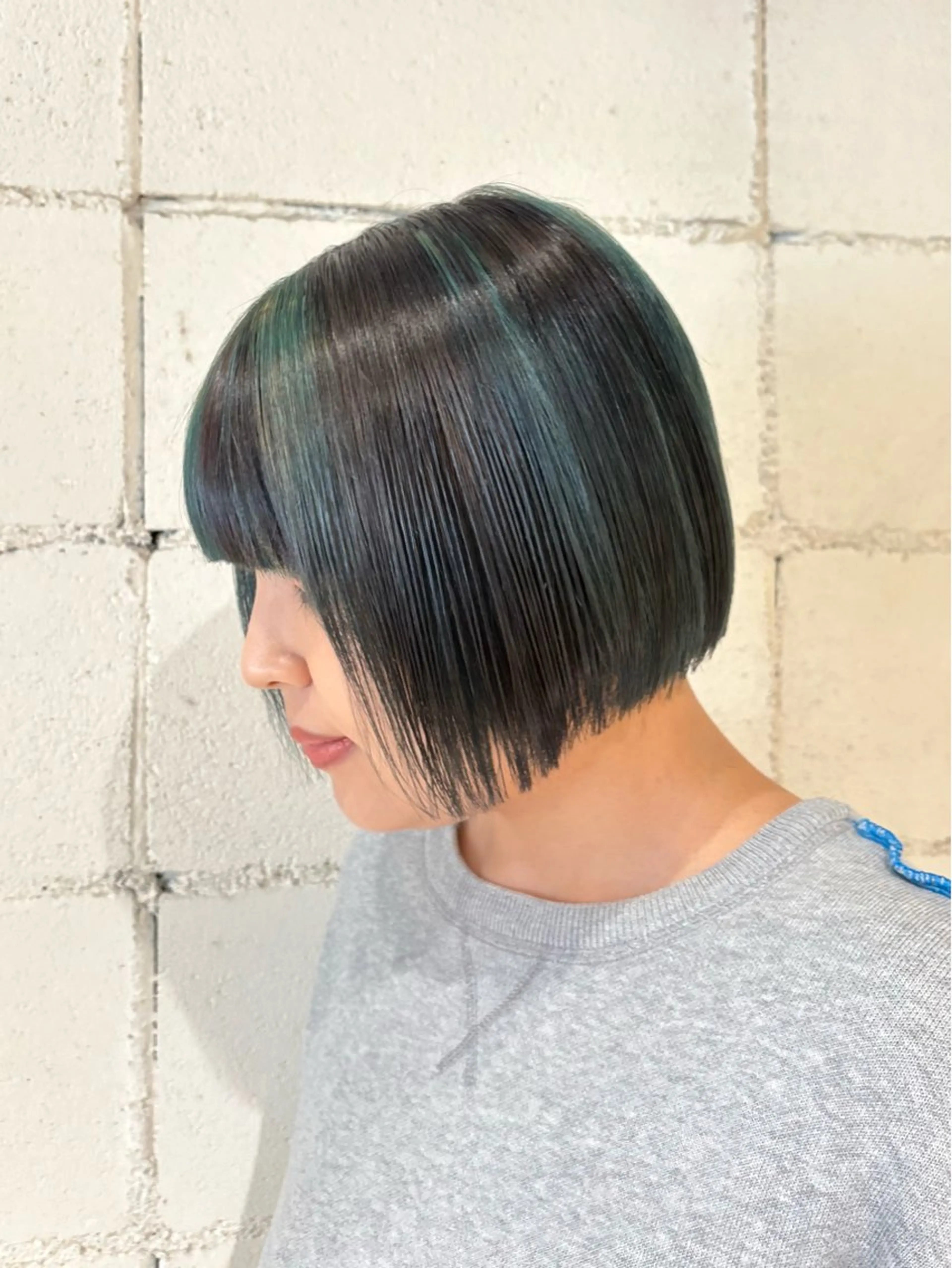 ショート カラー ダークグレー ヘアカラー Nao 【EIGHT札幌】のヘアスタイル