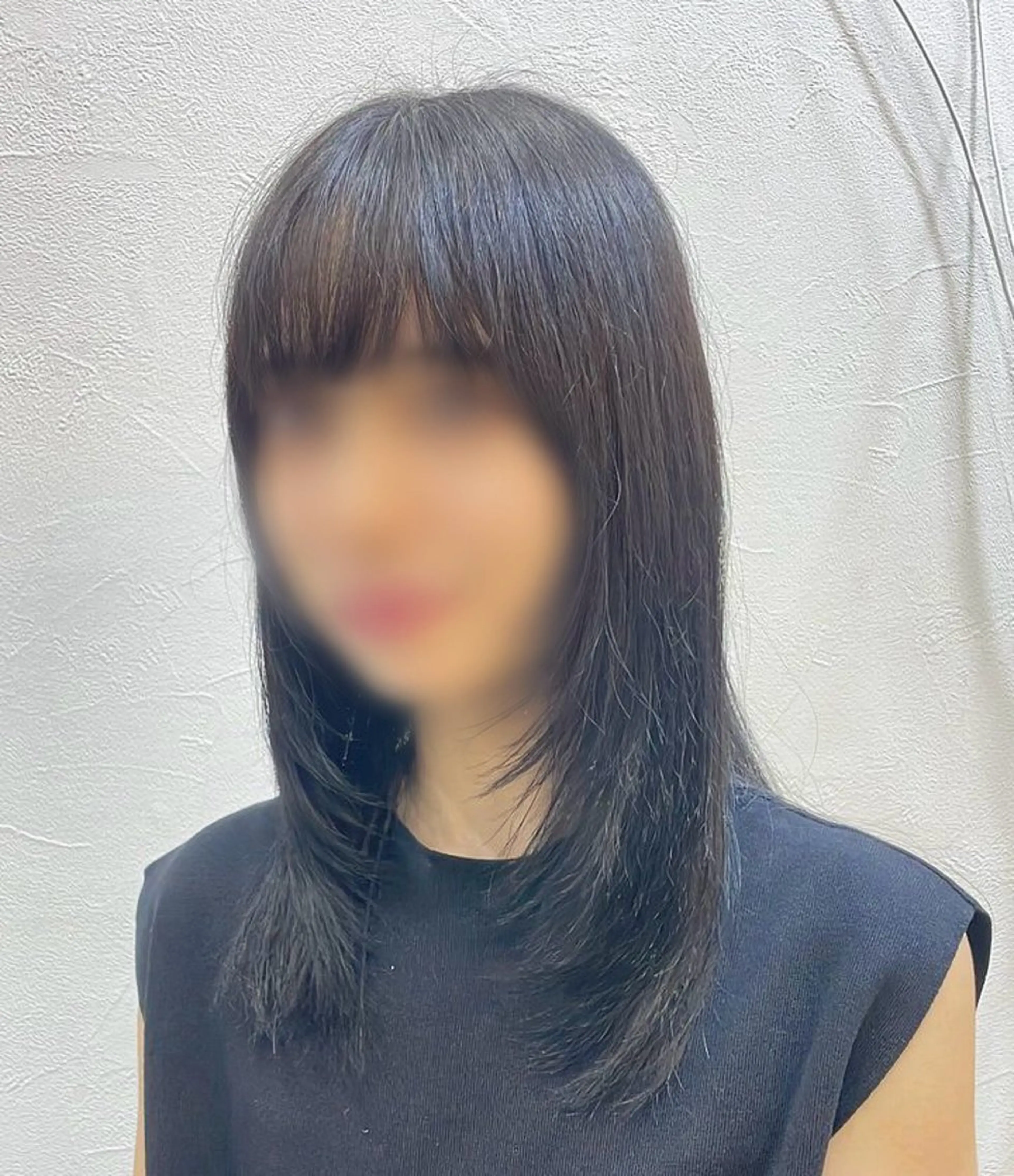 ミディアム 顔まわりレイヤー 顔周りカット レイヤーカット 🦋Yui🦋透明感 /艶カラー/髪質改善のヘアスタイル