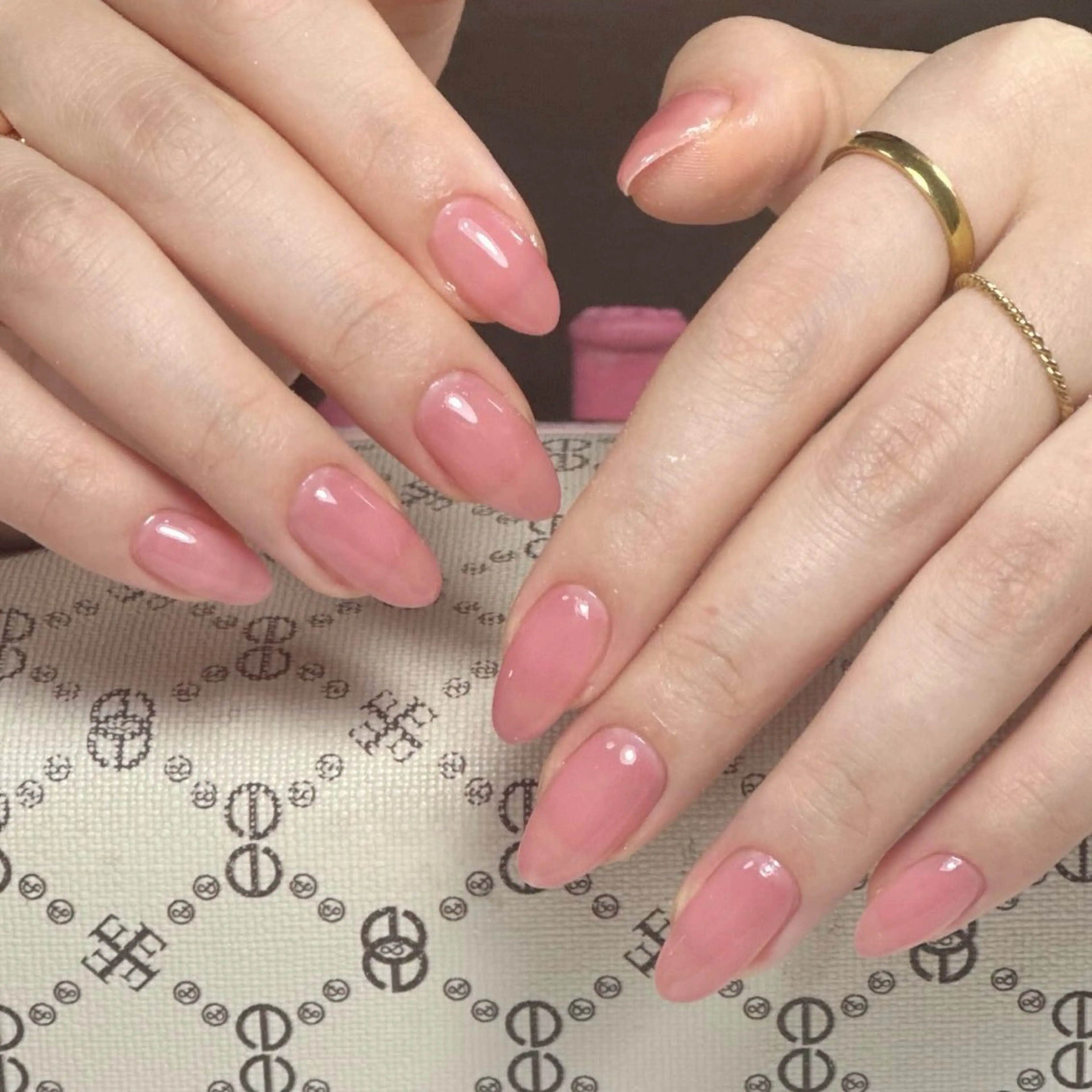 ワンカラー+長さ出しの写真