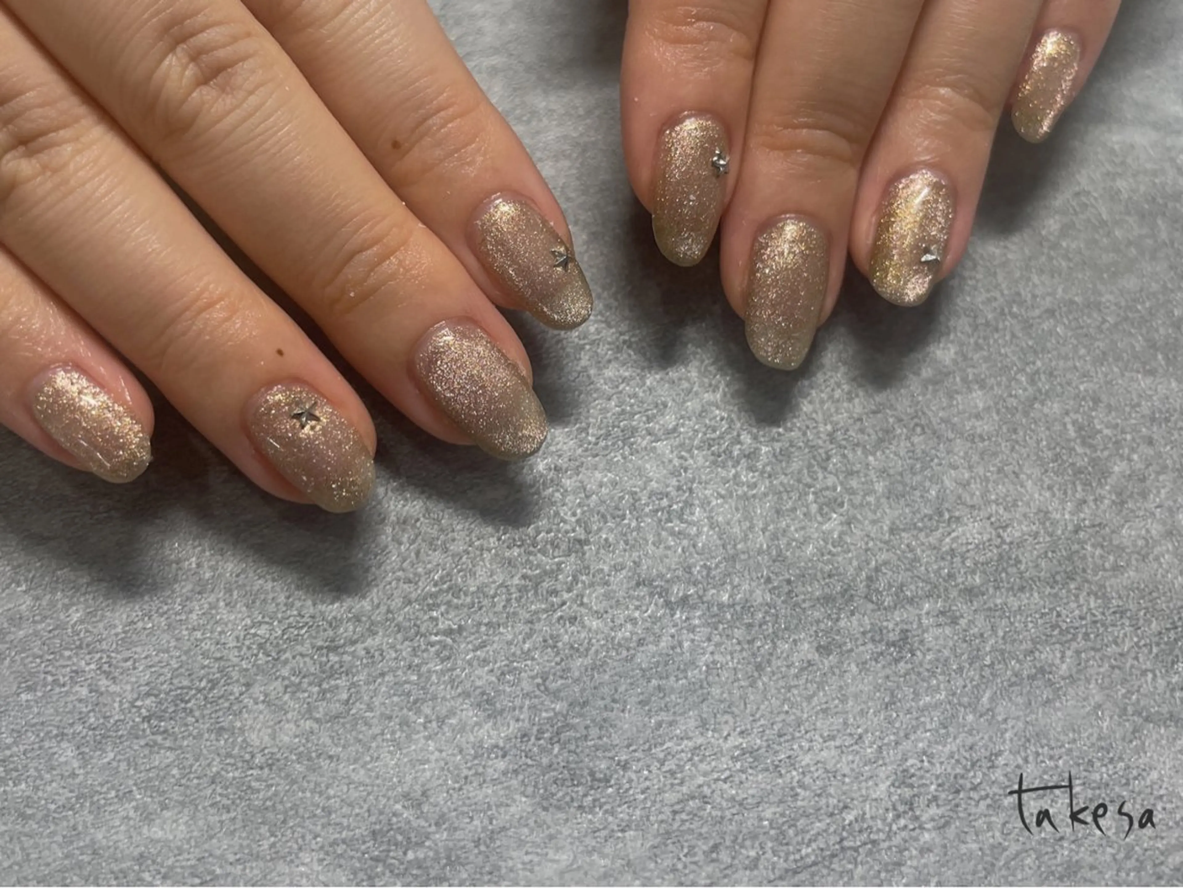 ネイル キラキラネイル マグネットネイル Msis nail & eyelashsalon 代々木店所属・msis武田 (takesa)のネイルデザイン