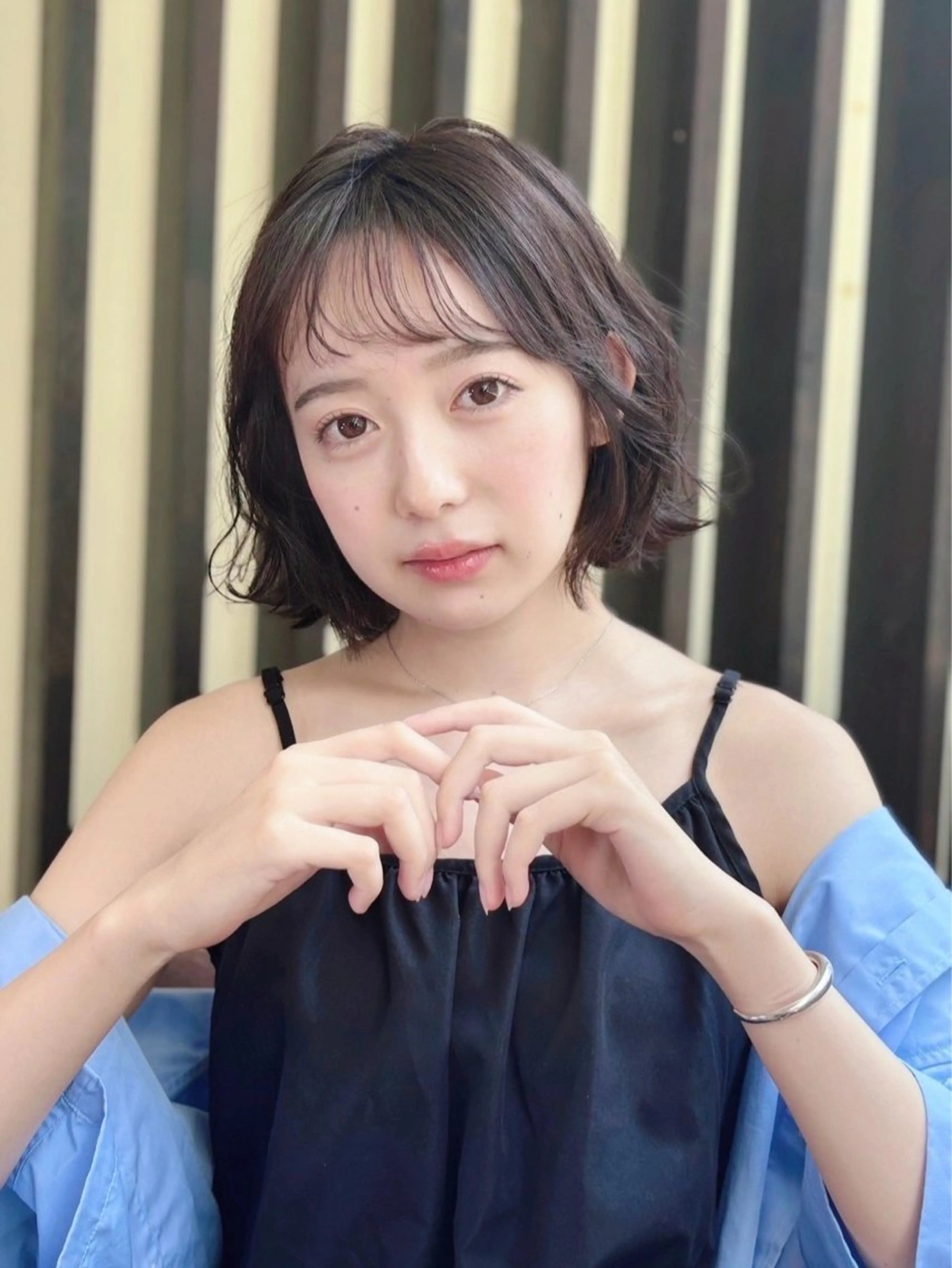 ミディアム ヘアアレンジ 切りっぱなしボブ ボブ ヘアアレンジ🪿イデ ミユウ🪿のヘアスタイル