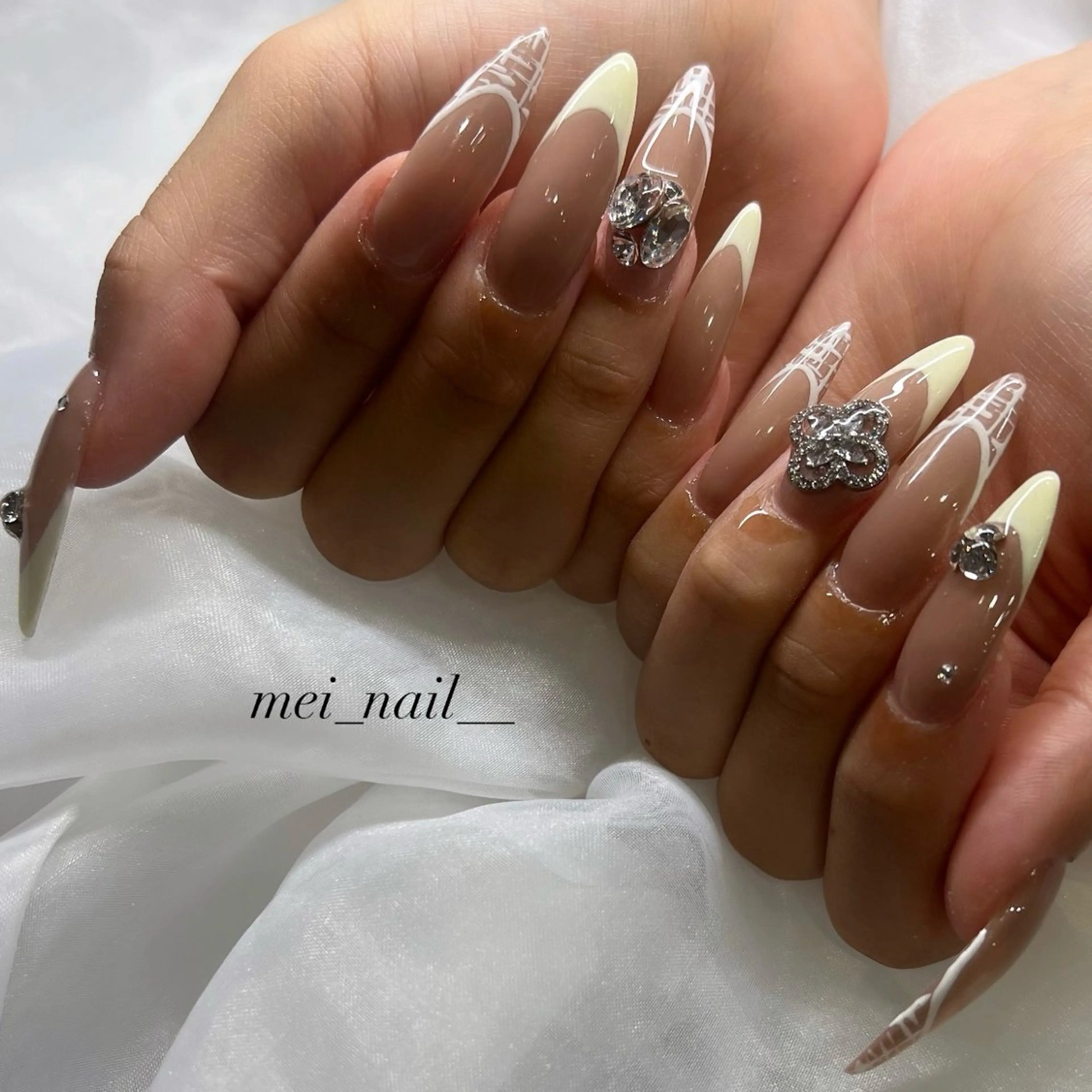 長さ出し（チップ）10本持ち込みデザイン💅〈オフオン〉の写真