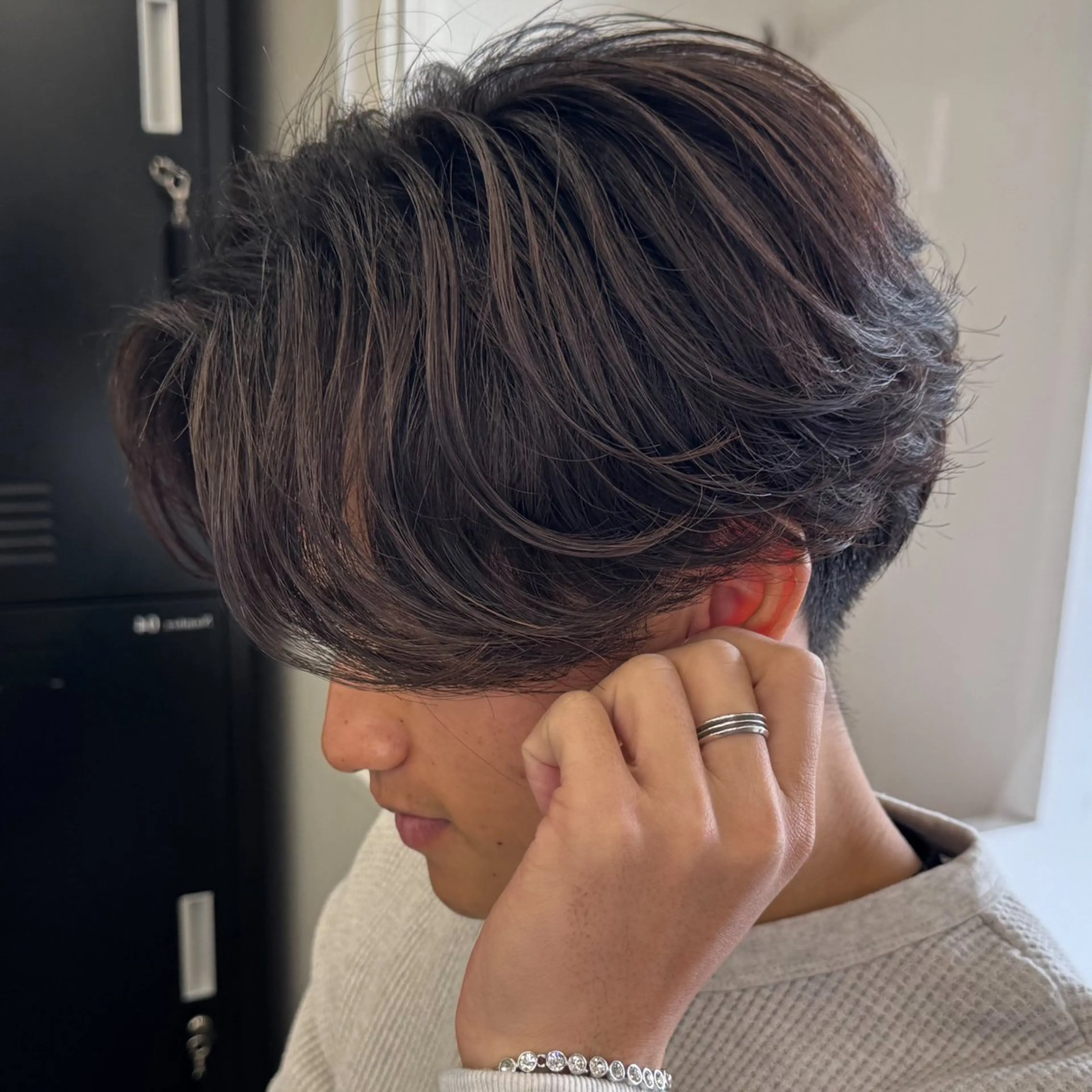 ショート パーマ メンズ カット パーマ トリートメント &c. hair studio所属・メンズパーマの人 KAZUのヘアスタイル