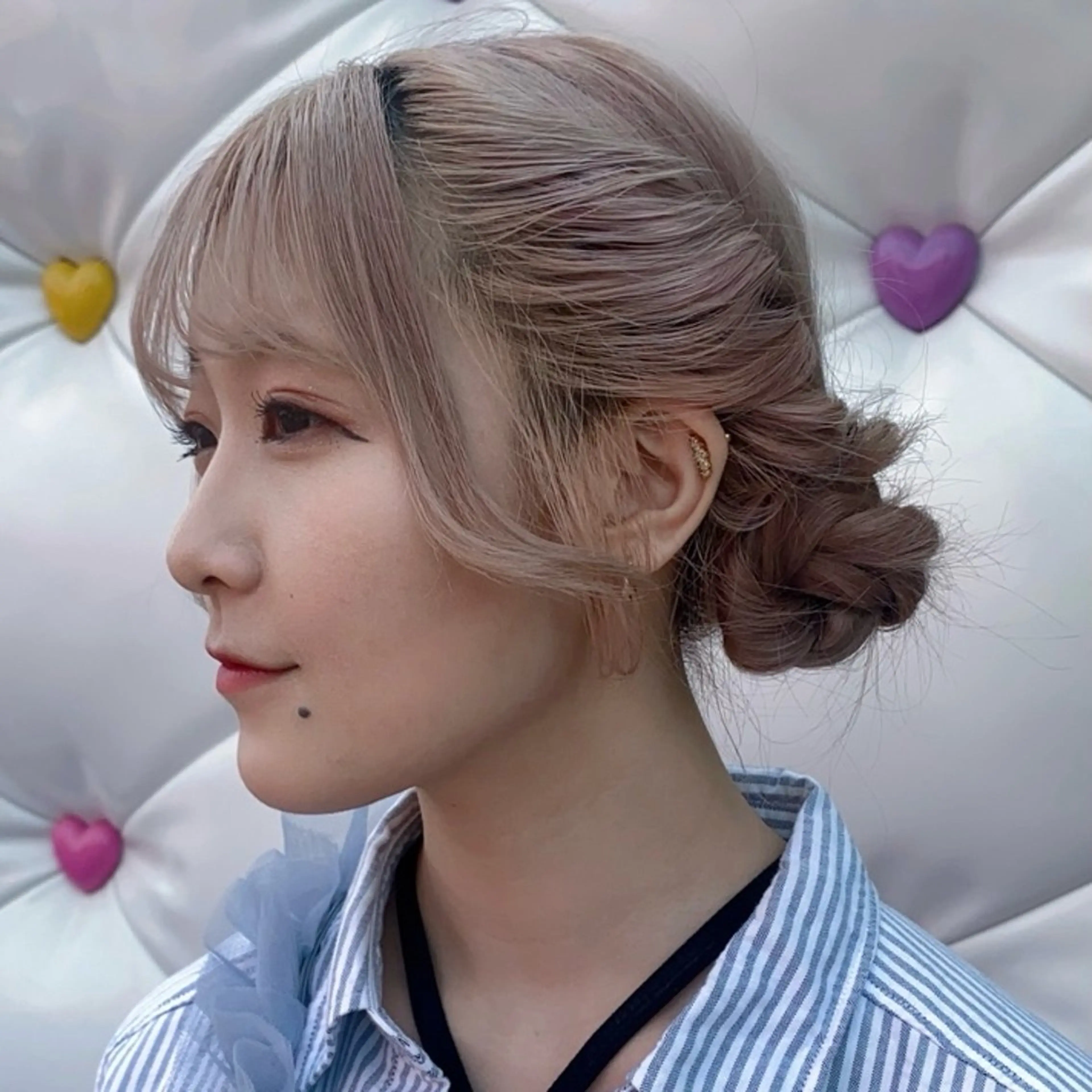 ロング カラー ヘアアレンジ ★デザインカラー ハイトーン ももか★のヘアスタイル