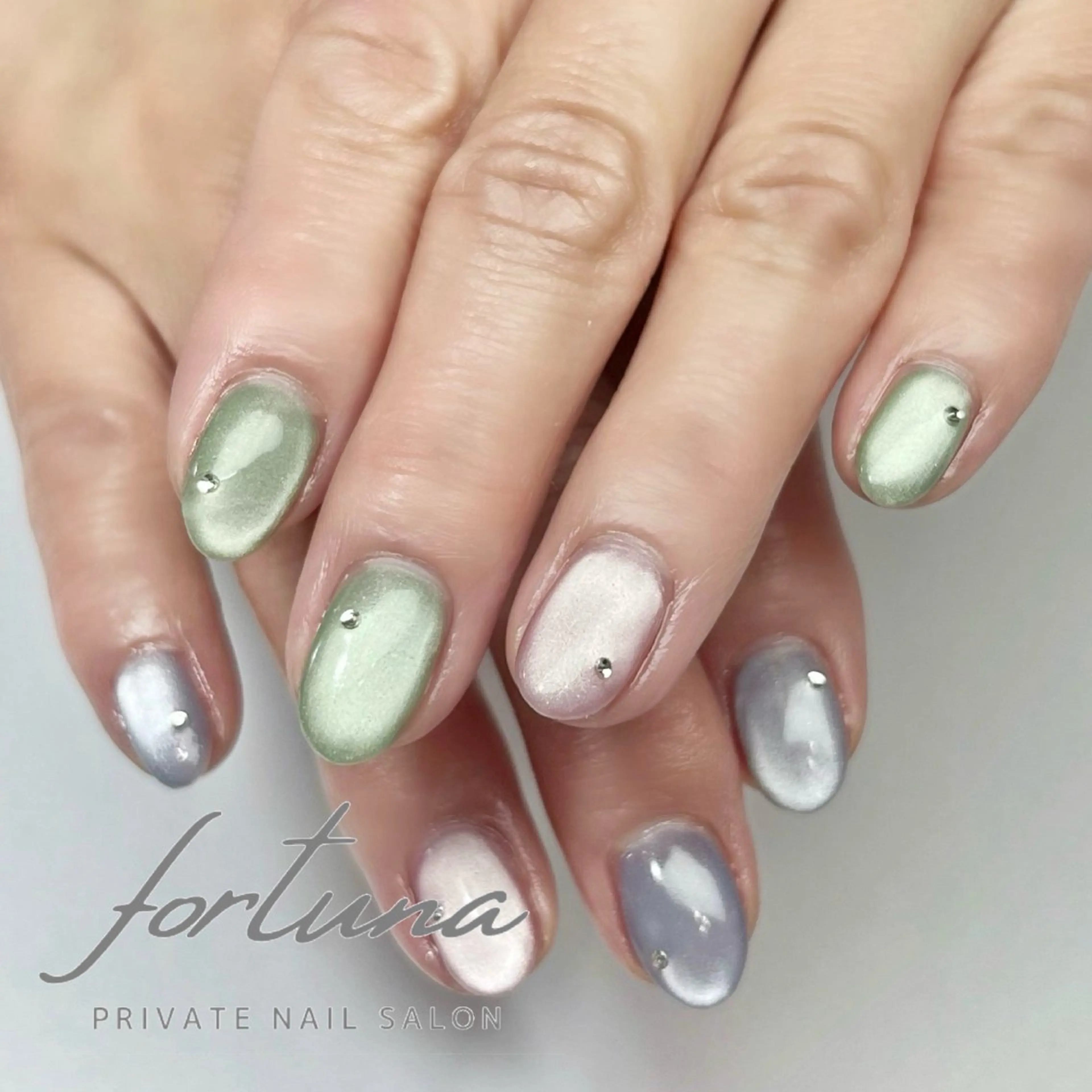 ネイル マグネットネイル fortuna 武藤裕美のネイルデザイン