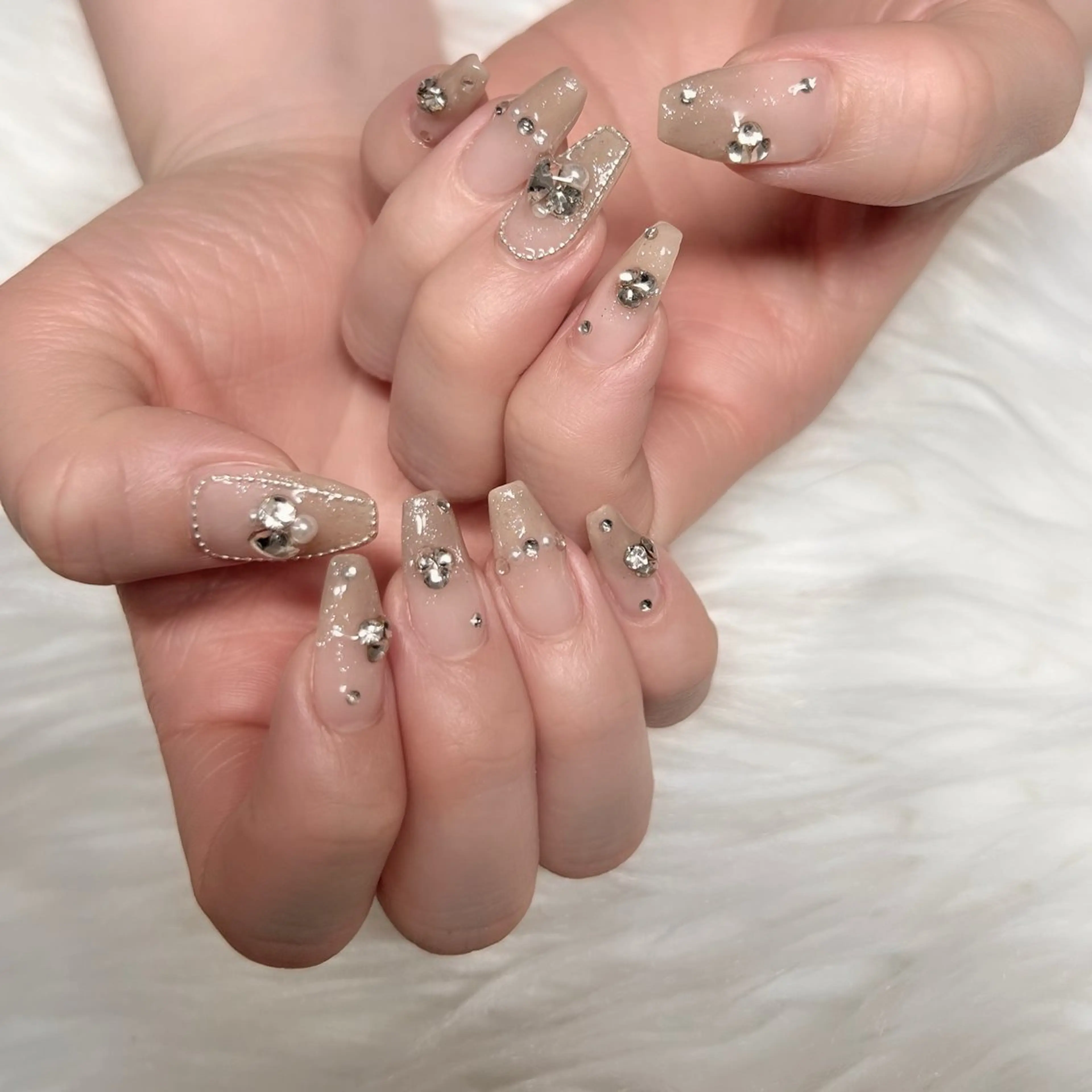 ネイル ラメ(グリッター) マグネットネイル ニュアンスネイル リボン 🎀池袋heart nail🎀のネイルデザイン