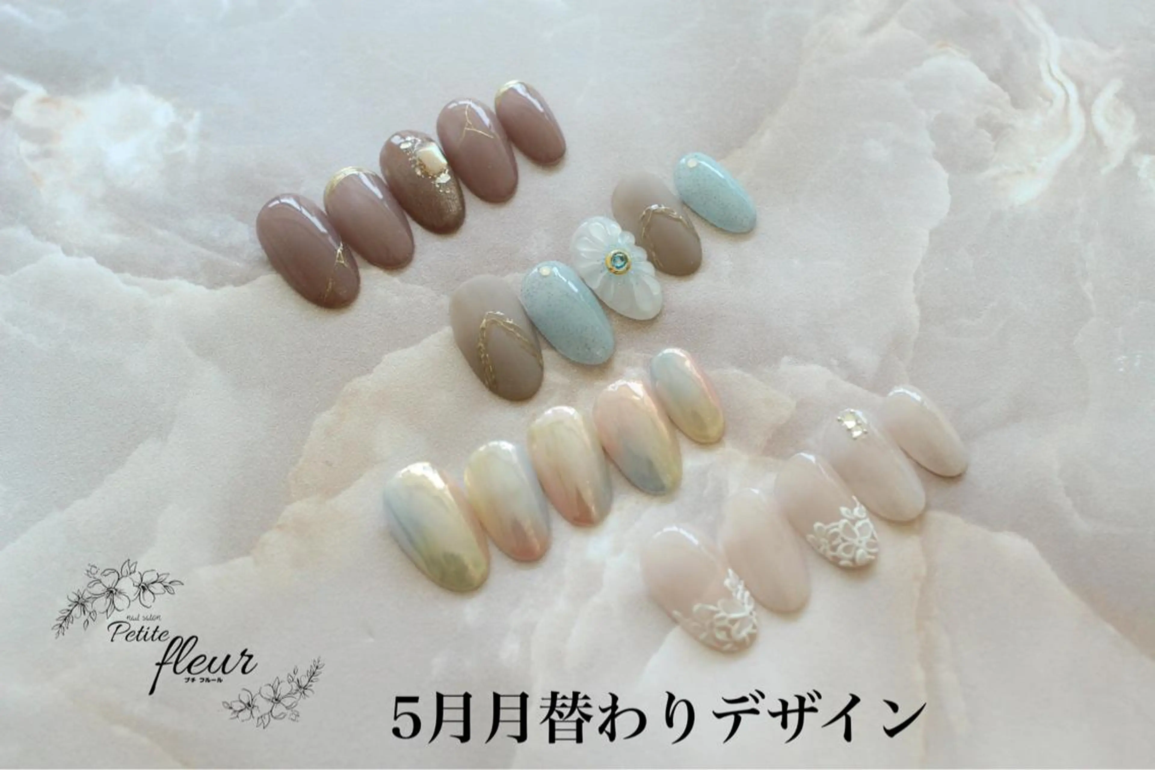 ネイル ハンドネイル ❁⃘*。Petite fleur❁⃘*りさのネイルデザイン