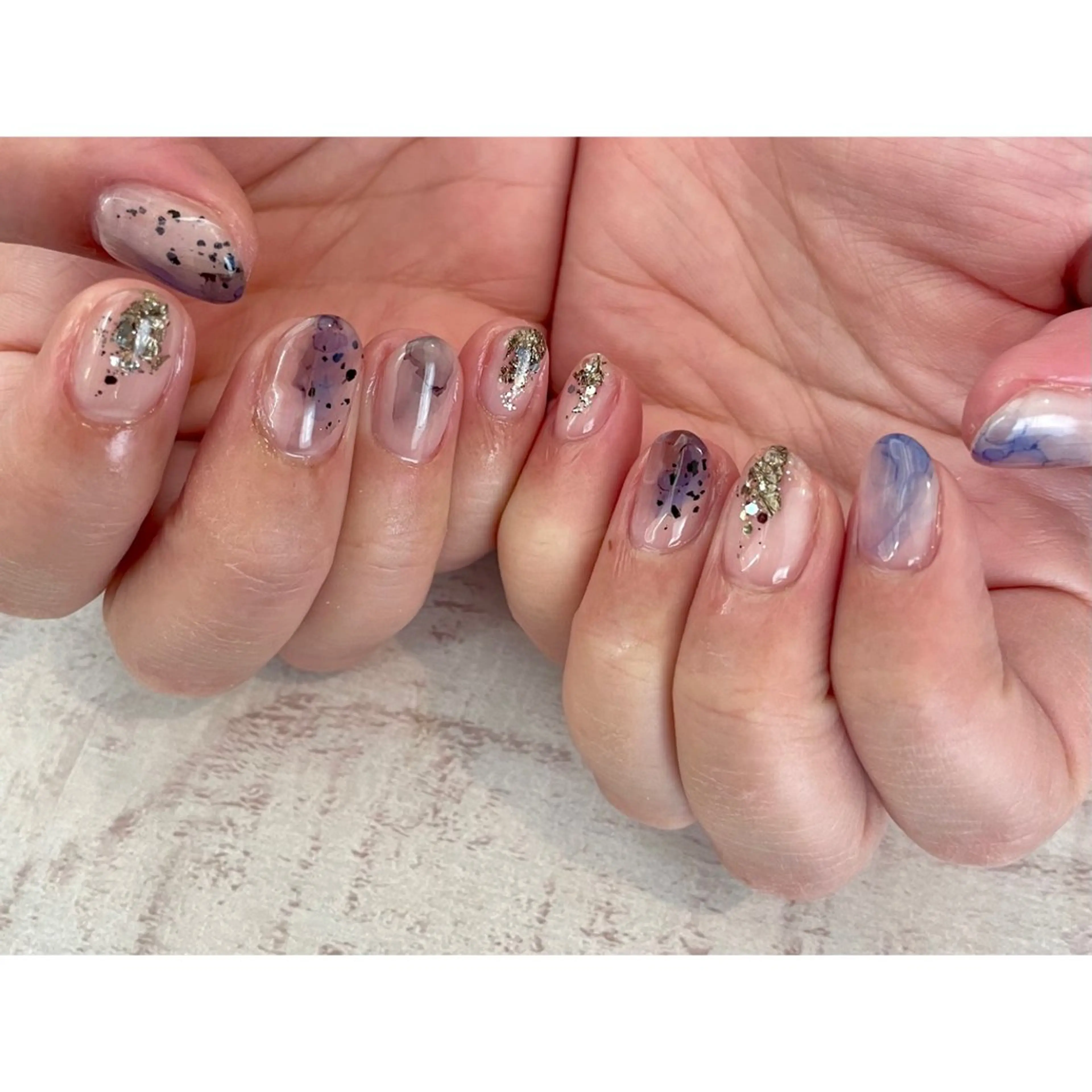 ネイル ハンドネイル 𖡼 yumenoのネイルデザイン