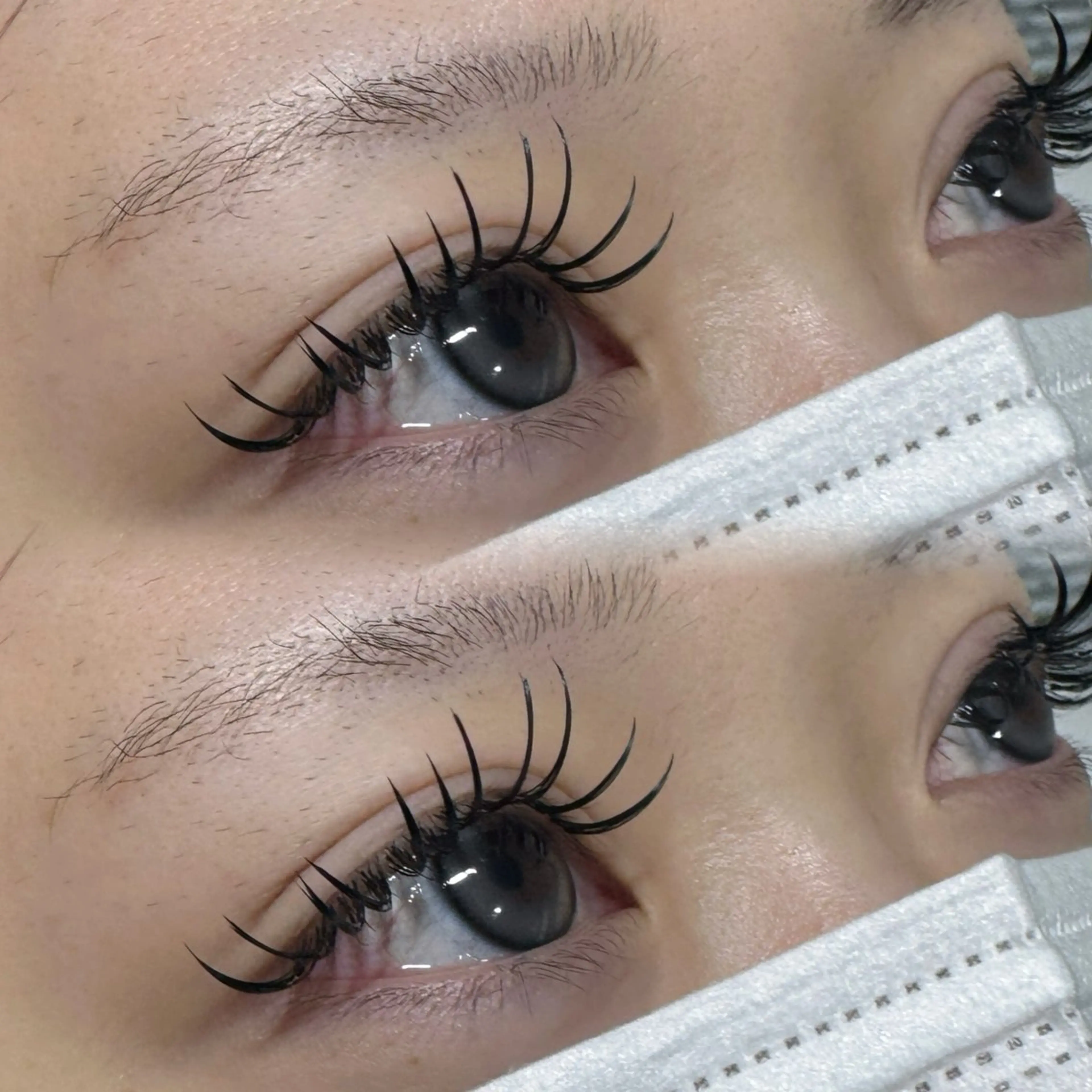 マツエク・マツパ Dカール フラットラッシュ マツエク KIRYU 🌻のマツエク・マツパデザイン