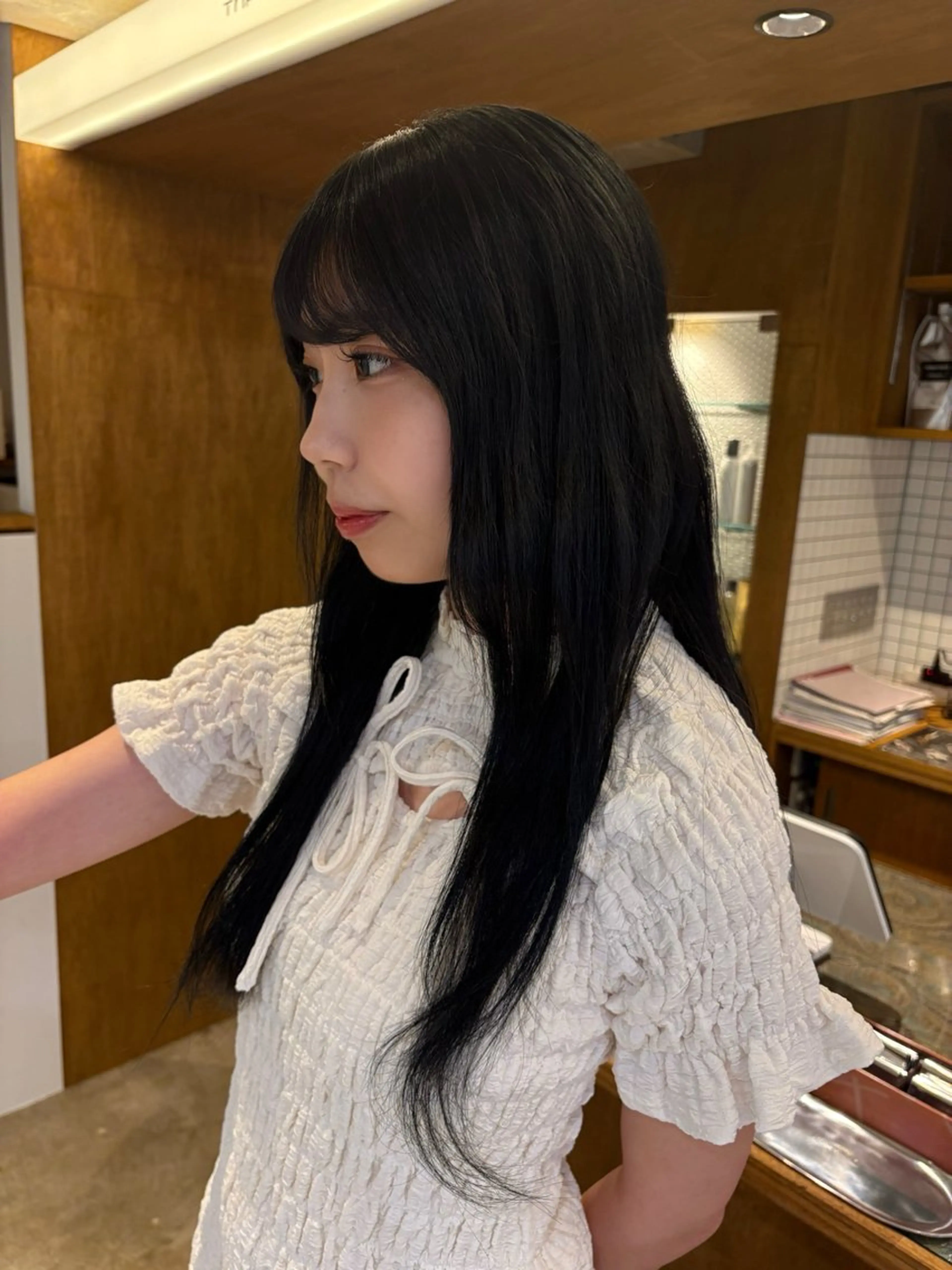 ロング カラー ブリーチ 透明感カラー トリートメント 名駅/カラーモデル/ masaki⠀のヘアスタイル