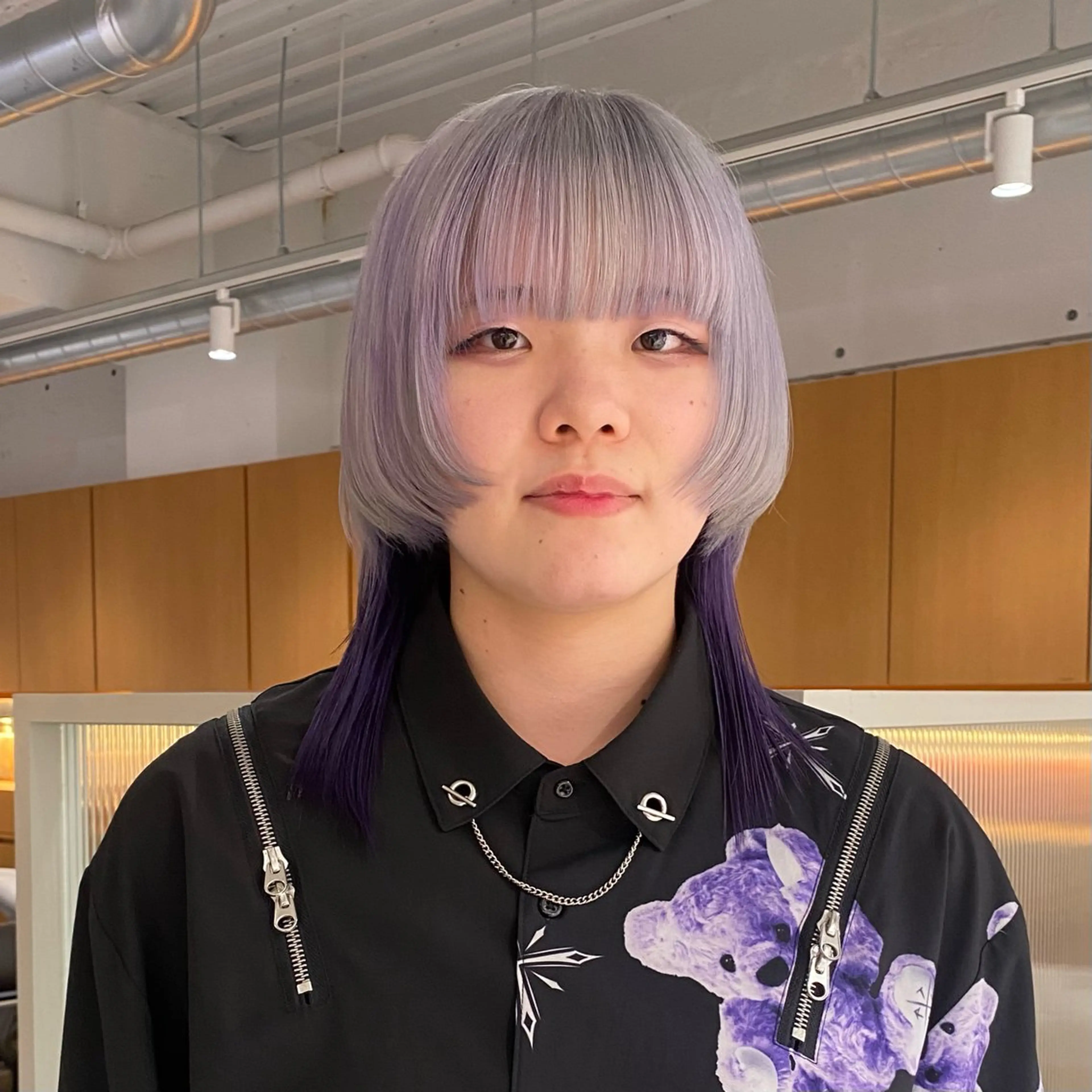 ロング カラー ツートーンカラー ベージュ/暖色🧸 ハイトーン/ninaのヘアスタイル