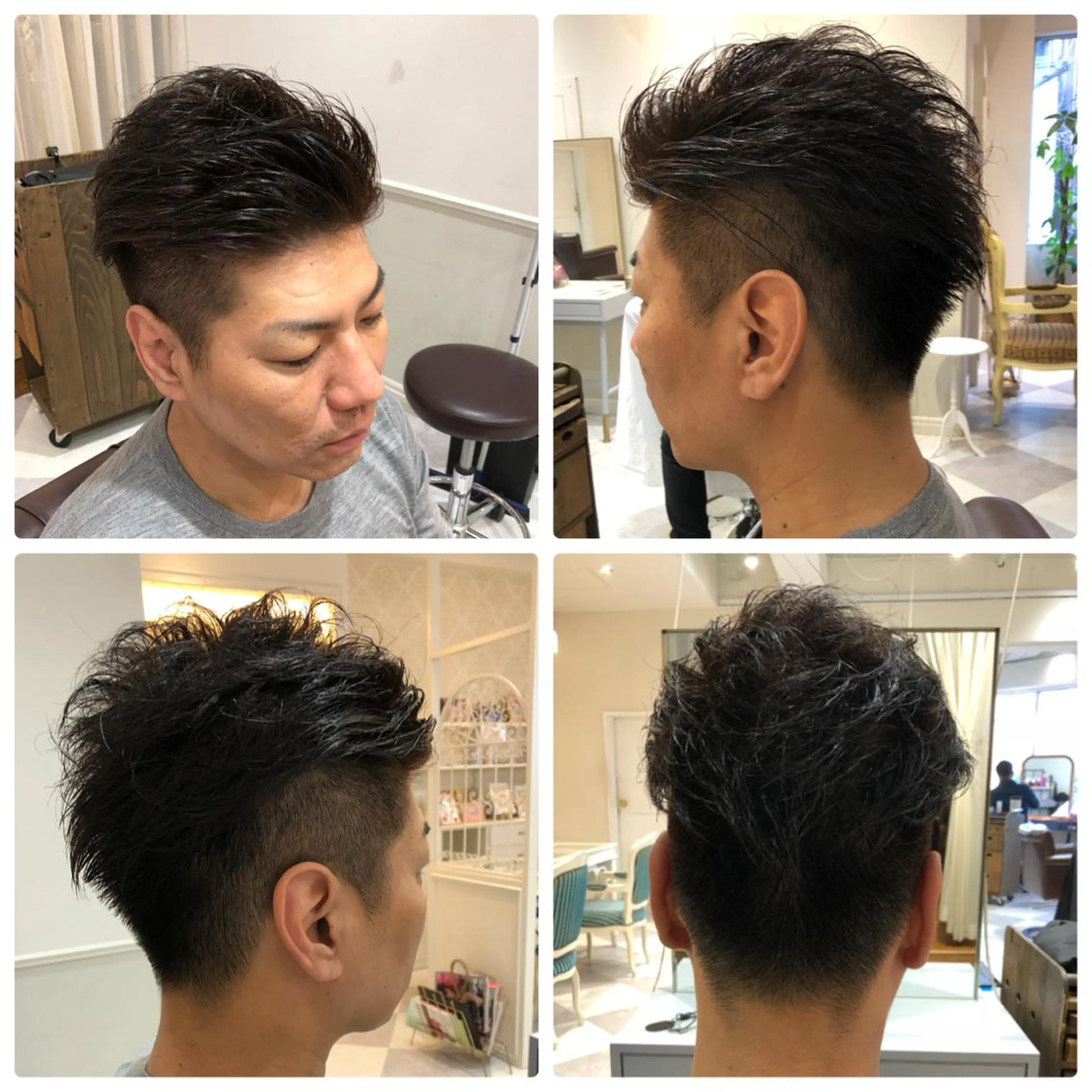 ショート メンズ ビジネス 七三 gen所属・坂元 智信のヘアスタイル