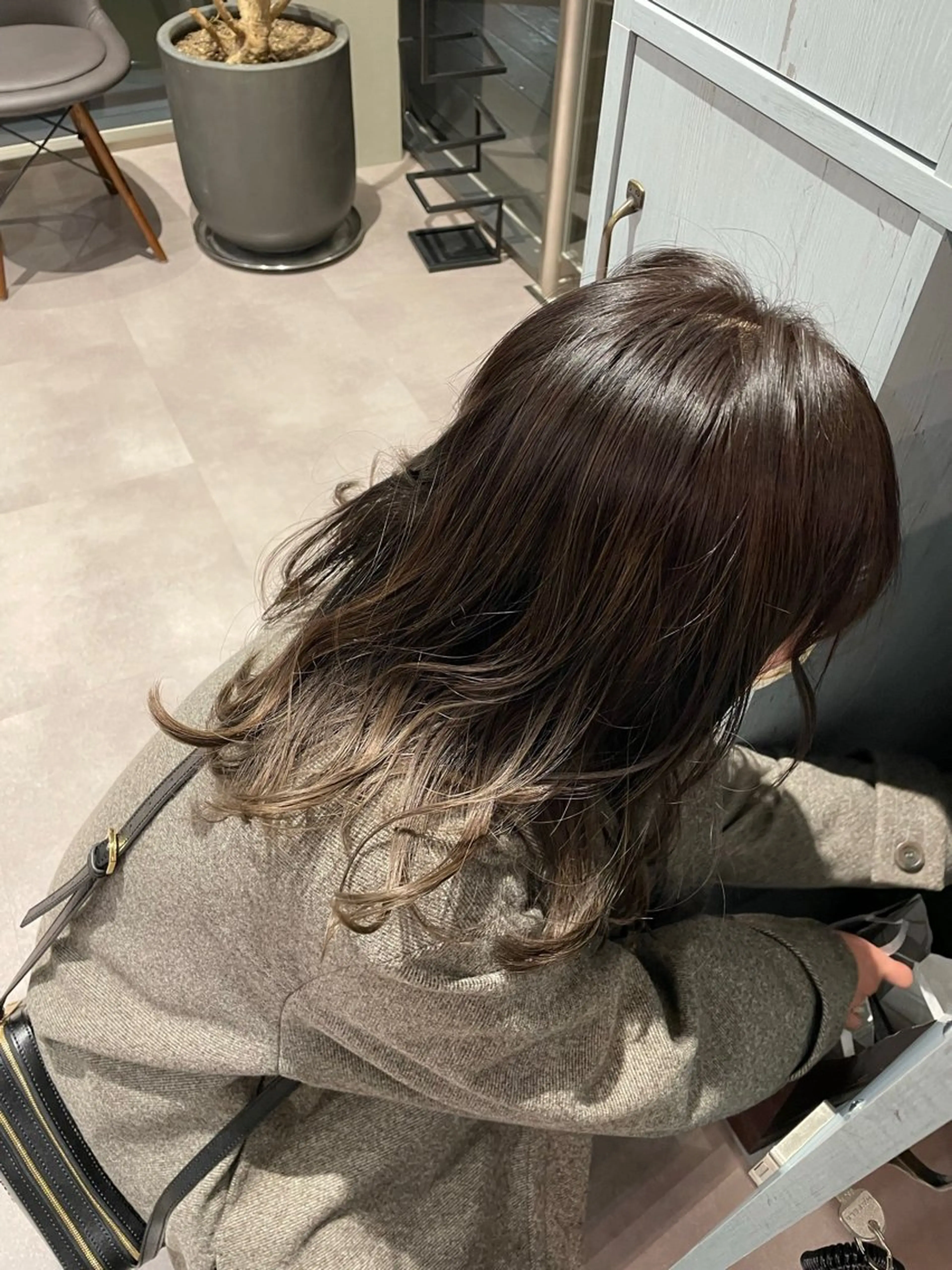 セミロング カラー デザインカラー ヘアカラー 韓国風/オシャレ /縮毛矯正/滝口琴未のヘアスタイル