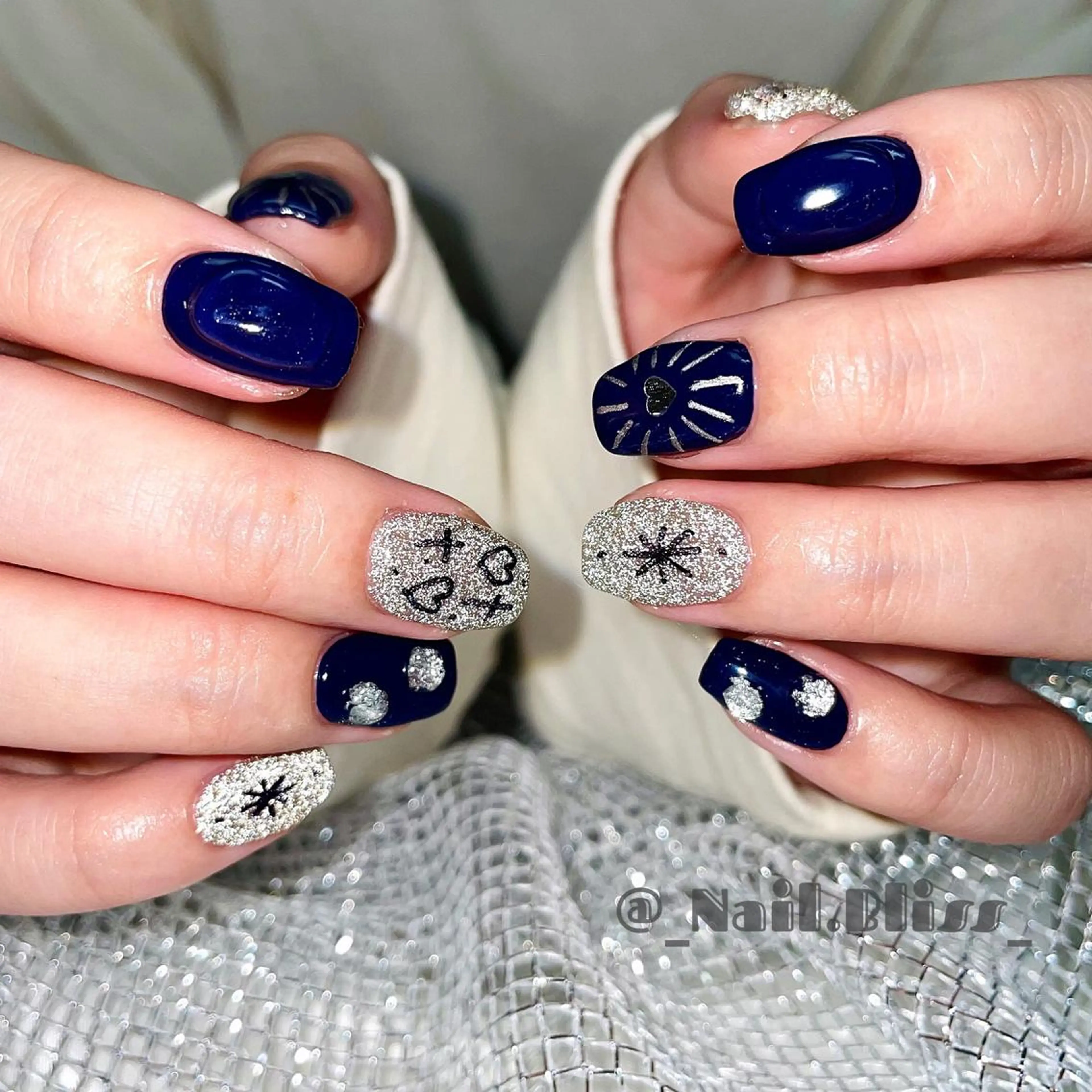 ネイル フラッシュネイル ハンドネイル NAIL BLISSのネイルデザイン