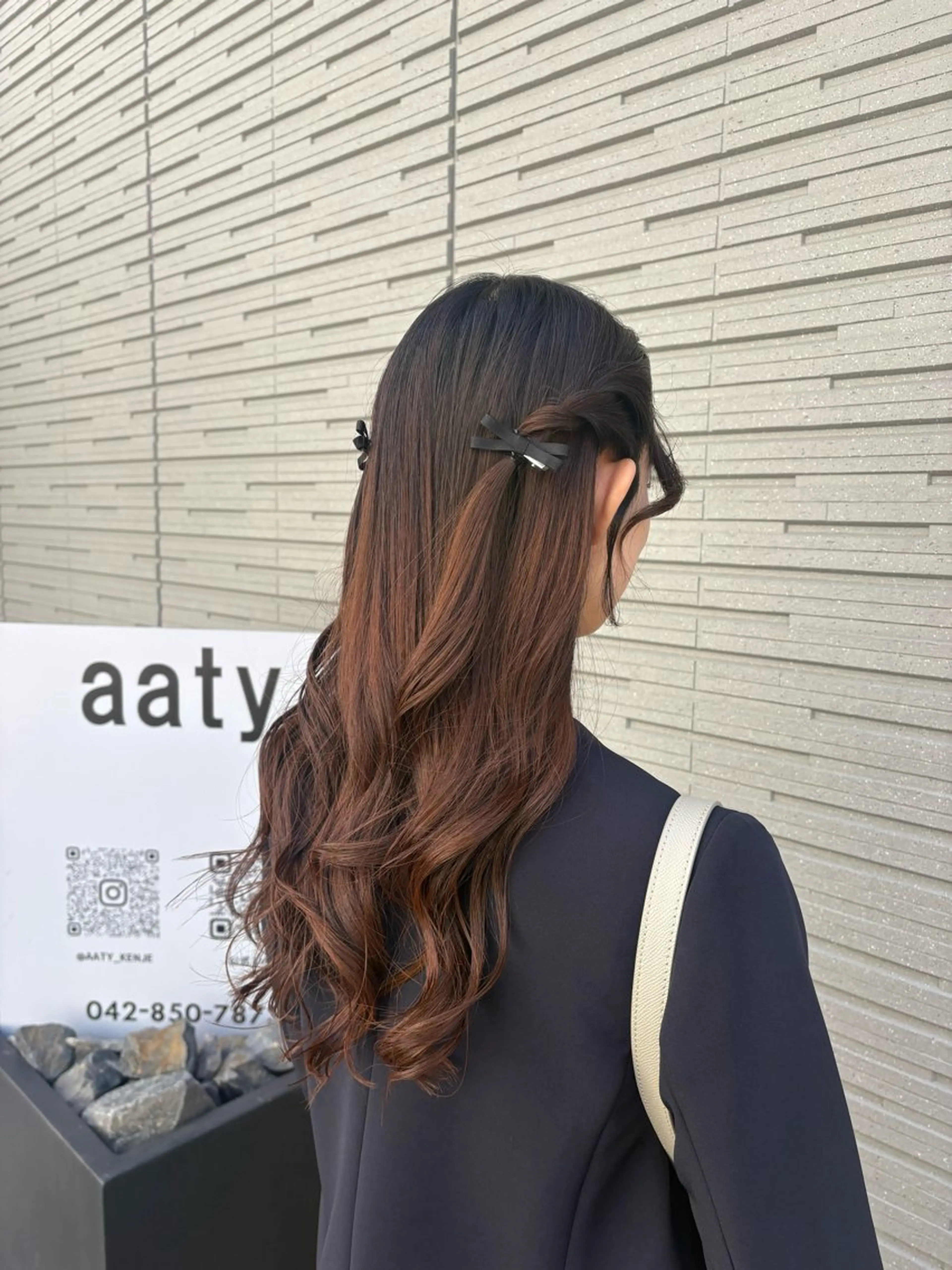 ロング ヘアアレンジ Wカラーヘアアレンジ さあやのヘアスタイル