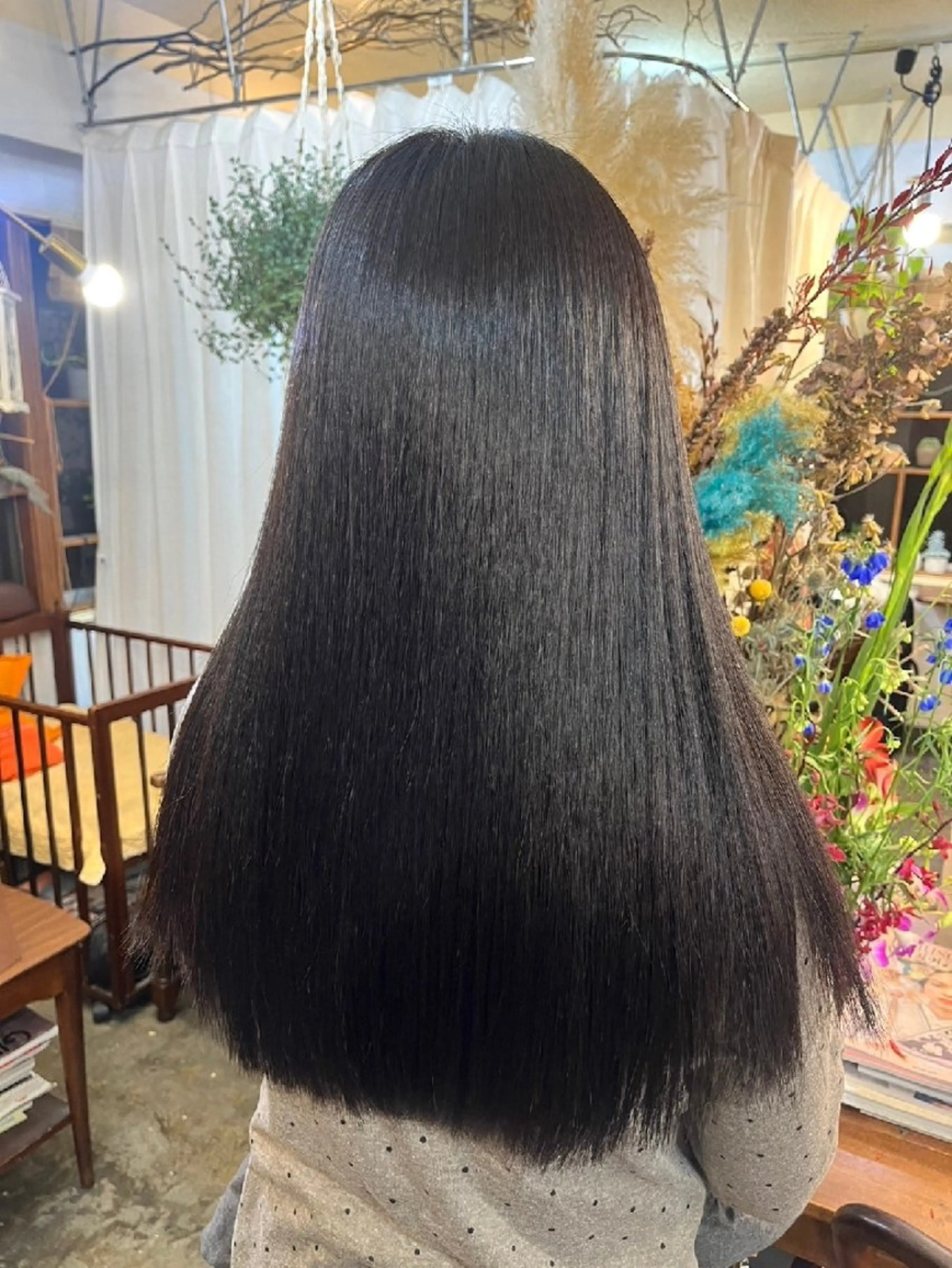 ロング 縮毛矯正 トリートメント あべかりん/原宿 /マツパ/ハイトーンのヘアスタイル