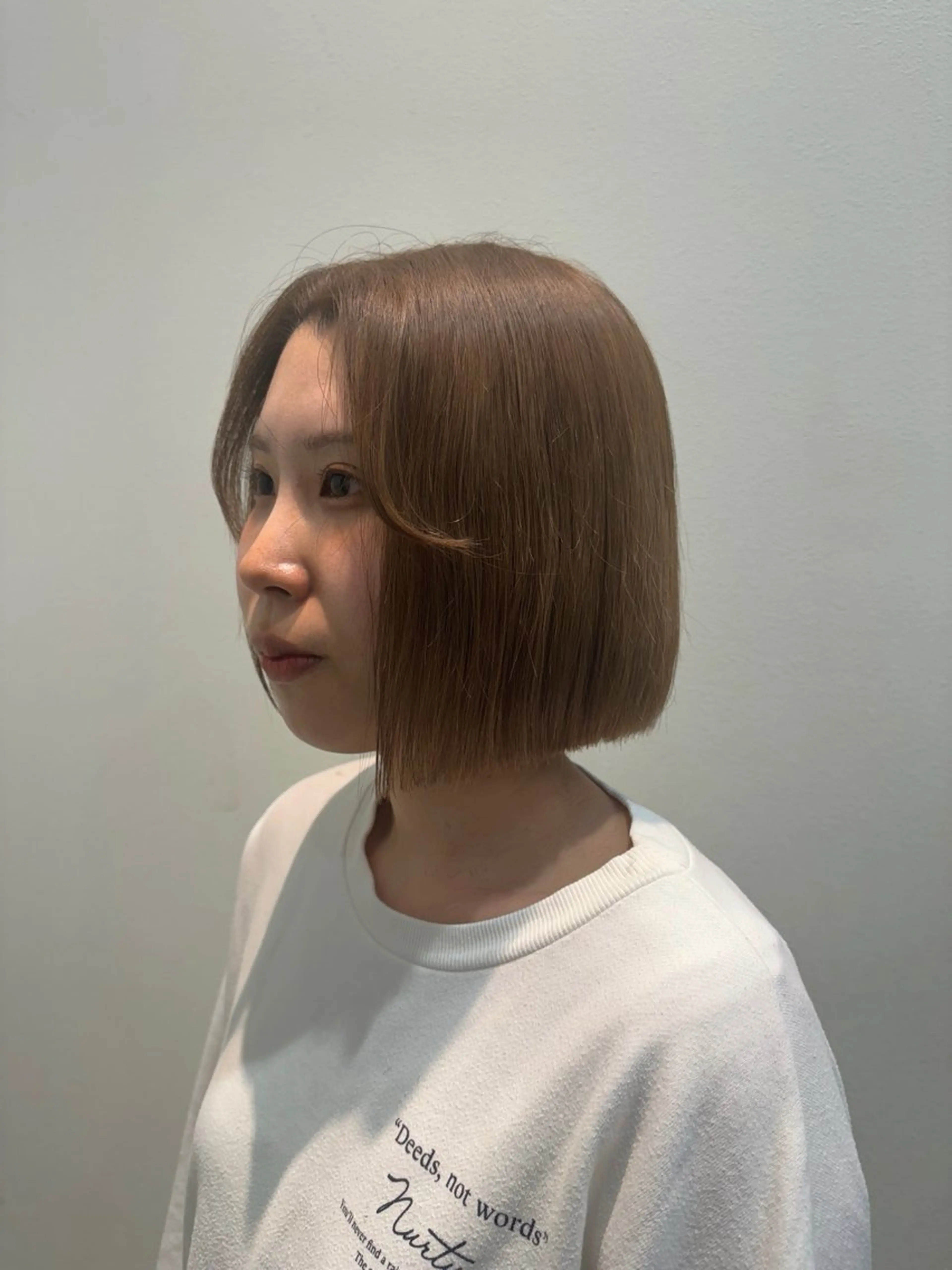 ショート 切りっぱなしボブ ボブ カット mir所属・堀越 美羽のヘアスタイル