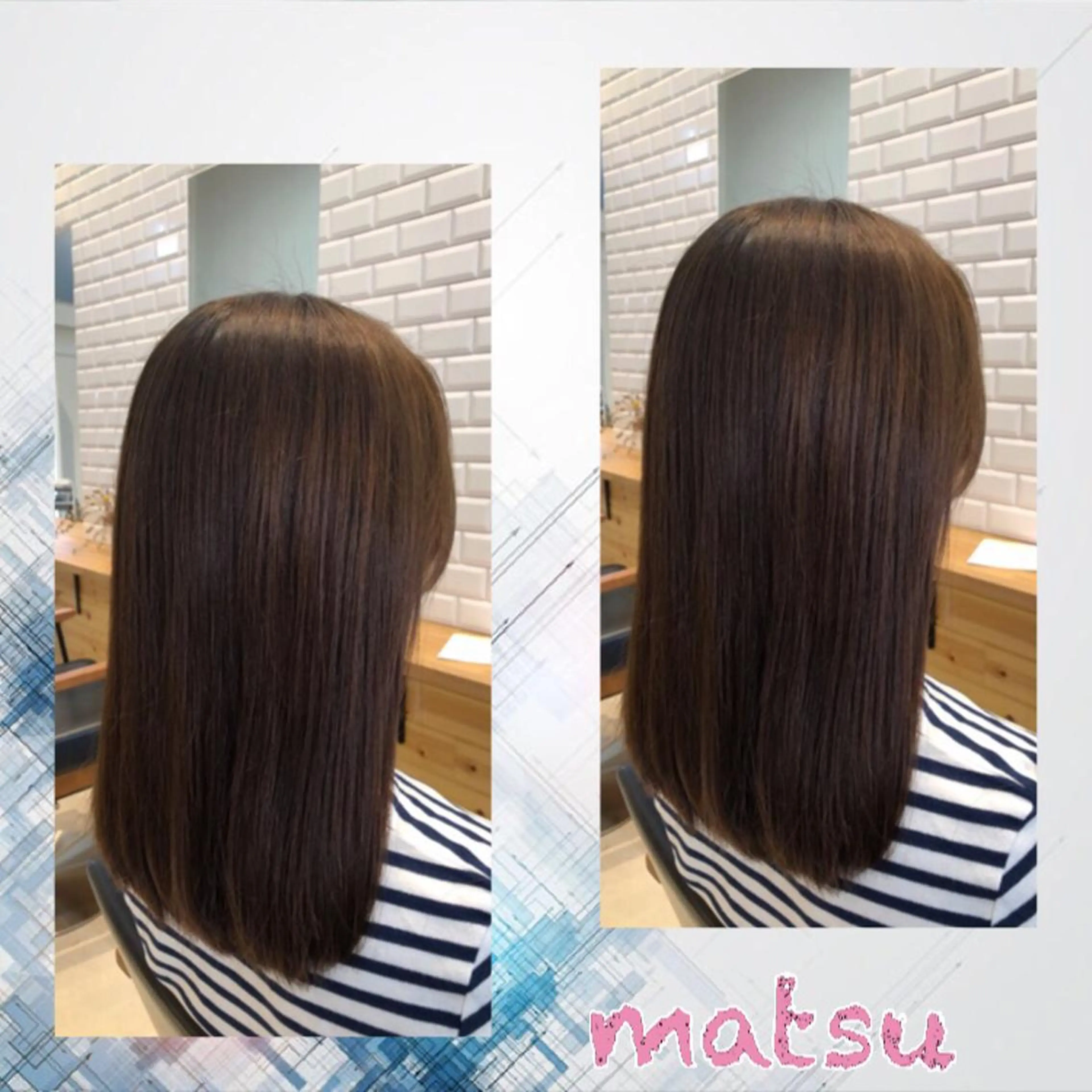 ミディアム ヘアカラー トリートメント MATSU 🌟韓国🇰🇷のヘアスタイル