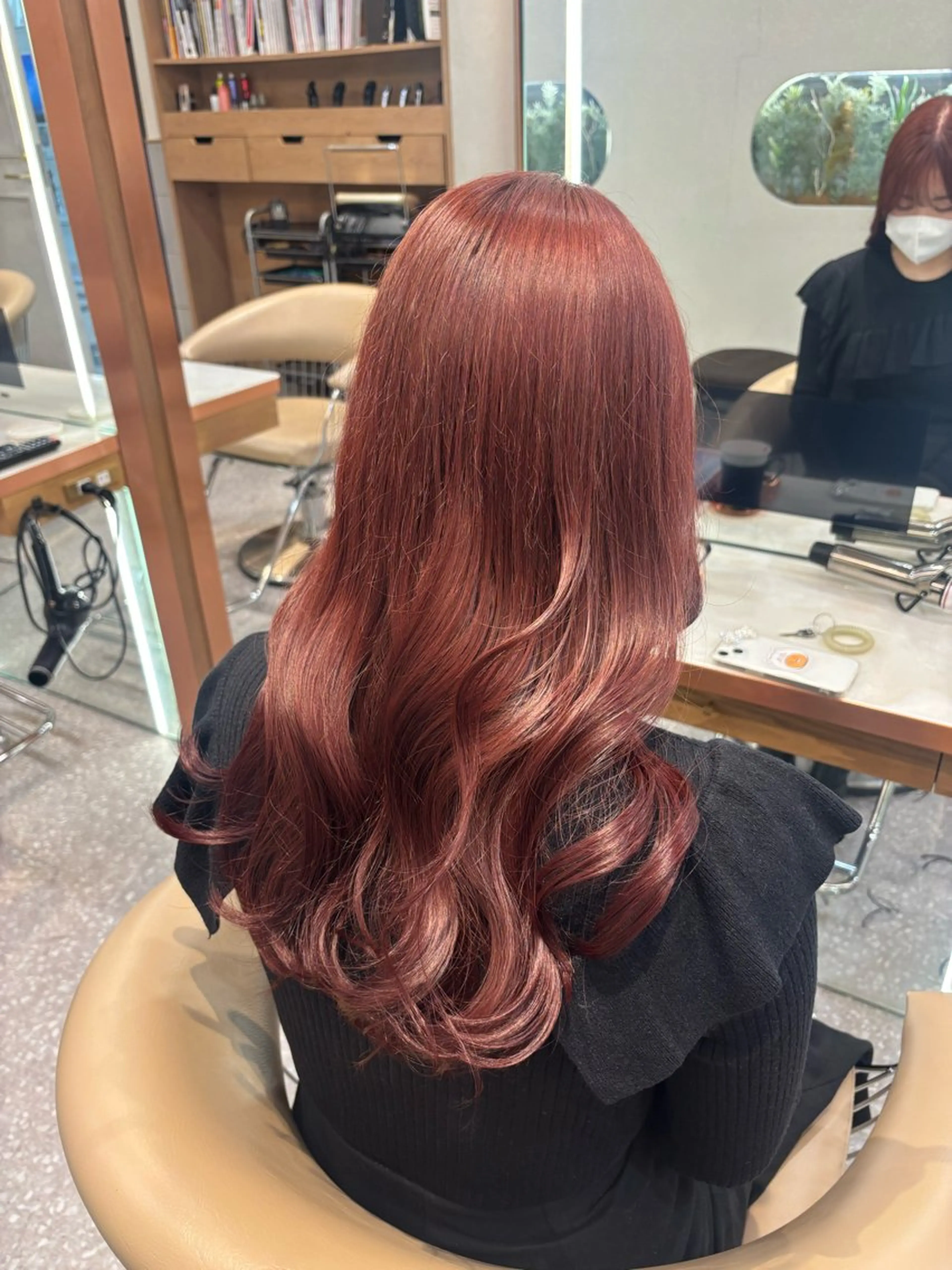 ロング カラー ヘアカラー 梅田美容室 山崎海波のヘアスタイル
