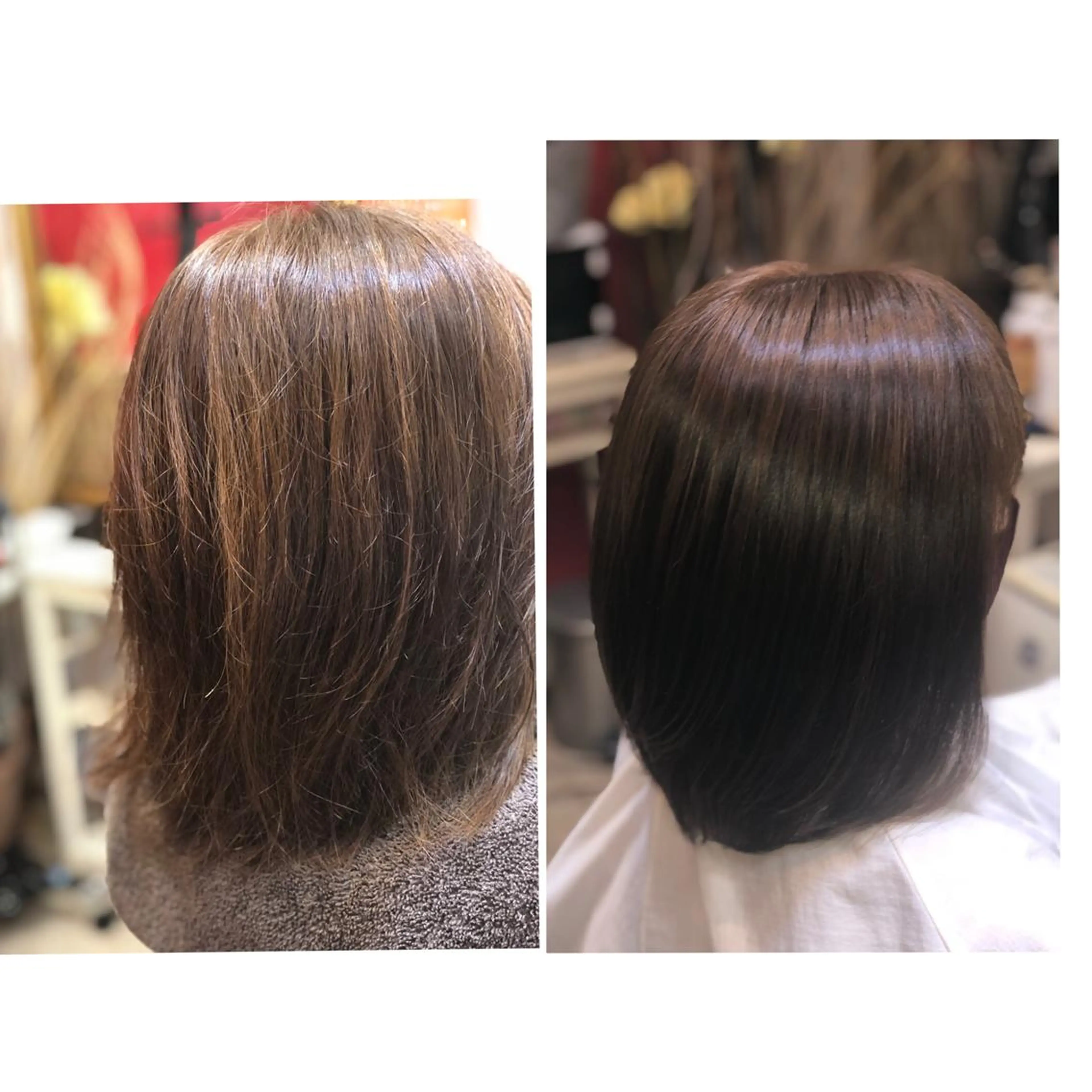 ミディアム パーマ カラー 頭皮ケア&髪質改善 美容室Atomのヘアスタイル