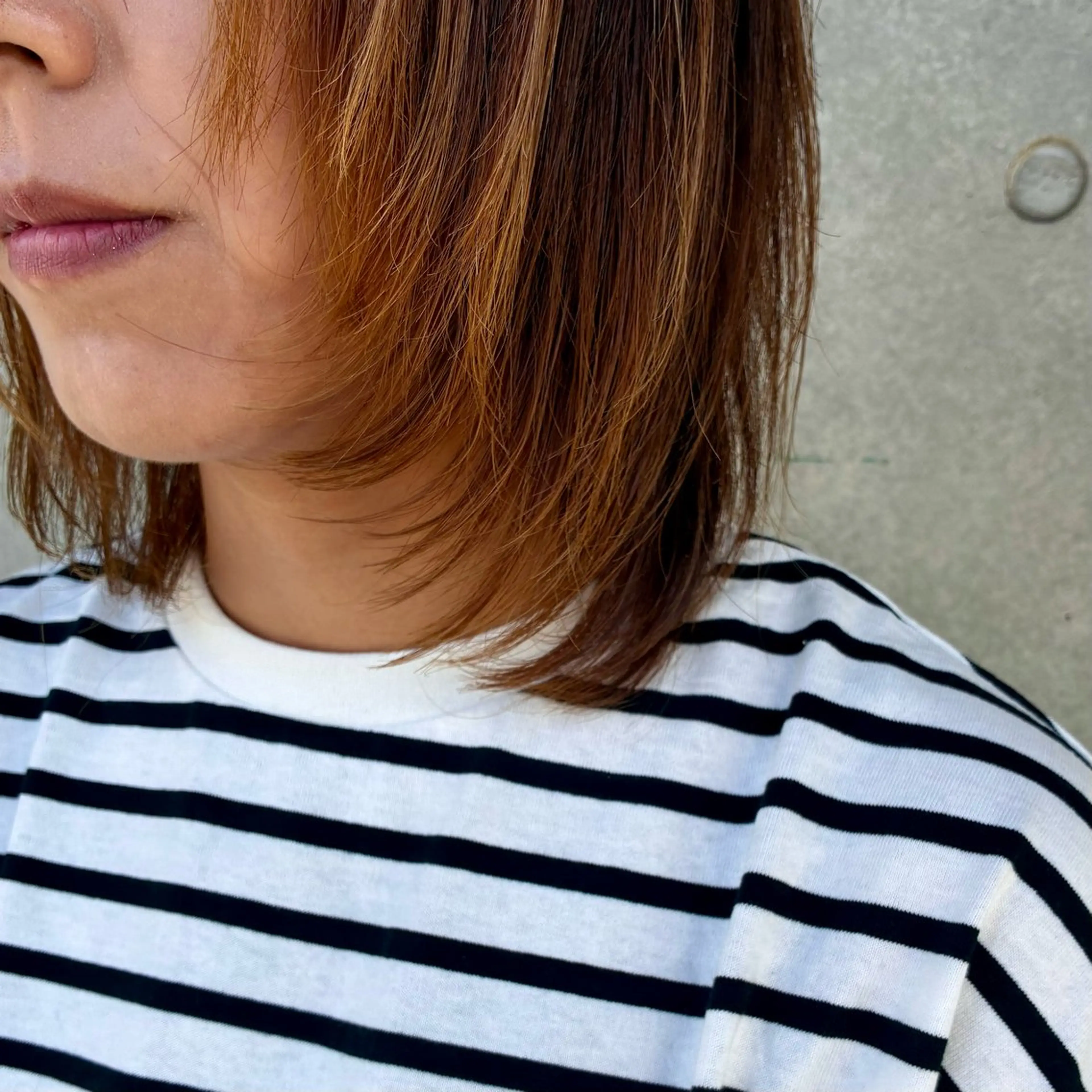 ミディアム カット 遠藤姫花 𝒂𝒔𝒉草加𓂃のヘアスタイル